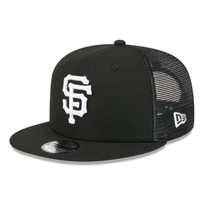 San Francisco Giants New Era 9FIFTY Adjustable Trucker Hat - Black