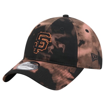  San Francisco Giants New Era Bleach Wash 9TWENTY Adjustable Hat - Black
