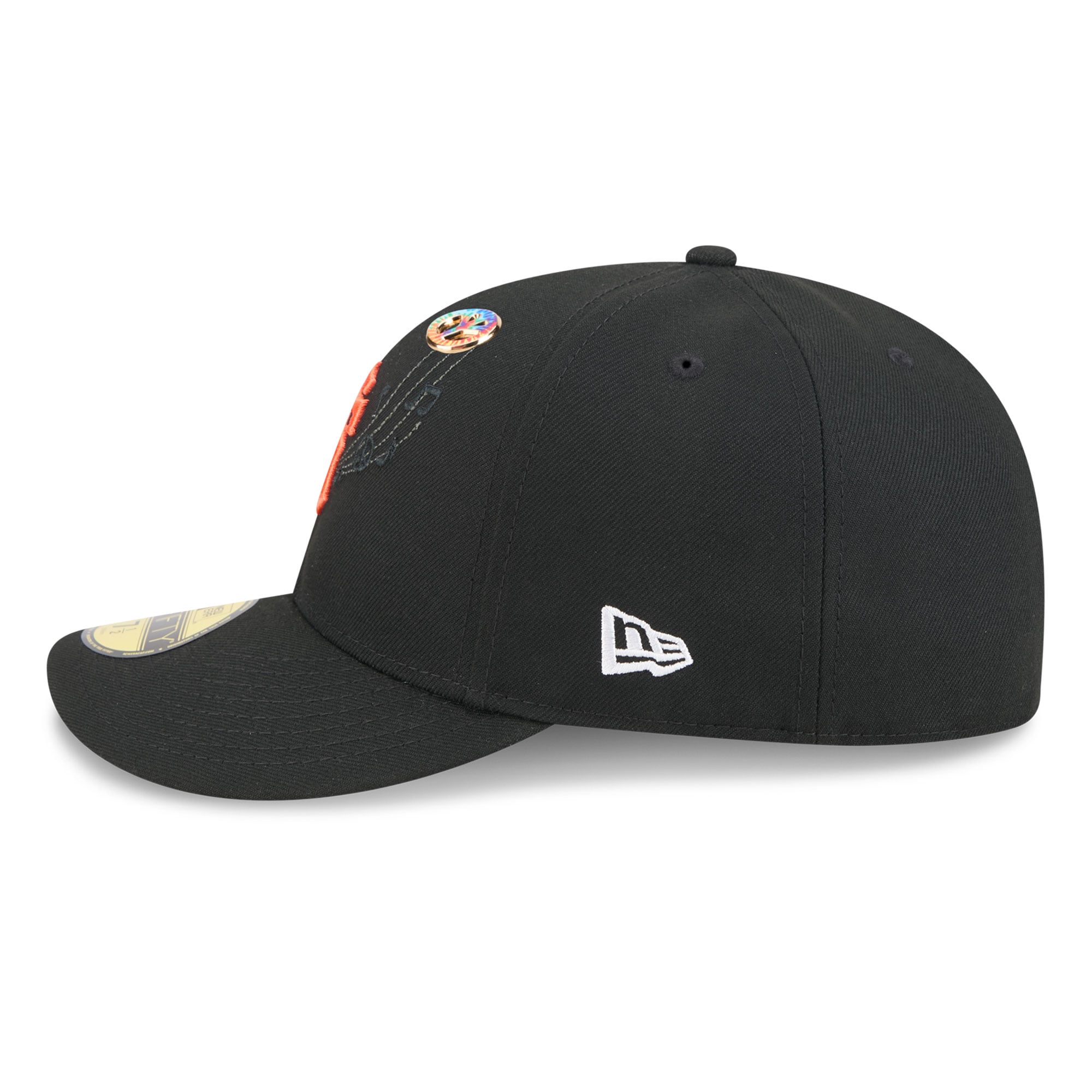 Casquette ajustée New Era noire pour homme, modèle 59FIFTY, pin San Francisco Giants City Icon.