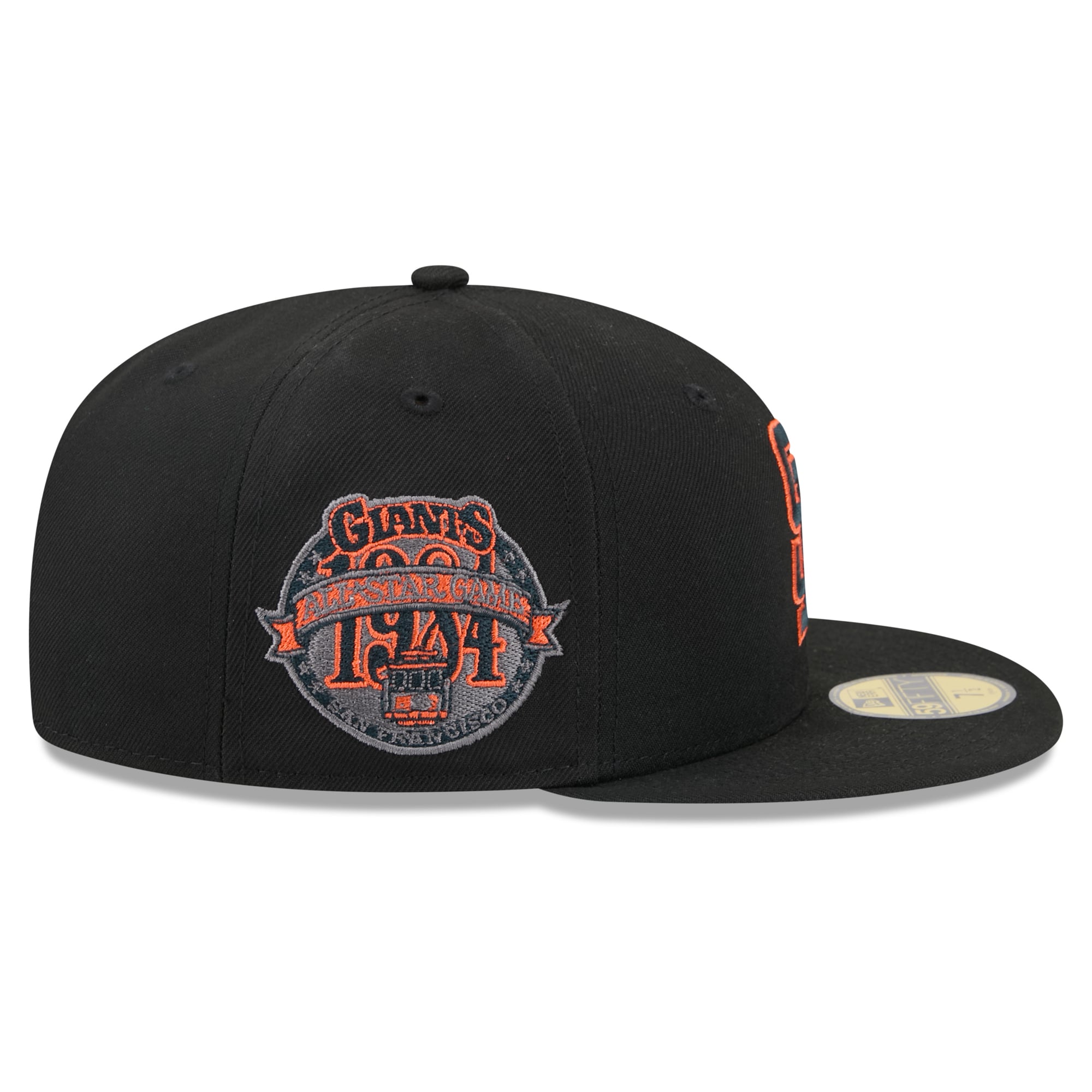 Casquette ajustée New Era 59FIFTY noire pour homme, motif San Francisco Giants.