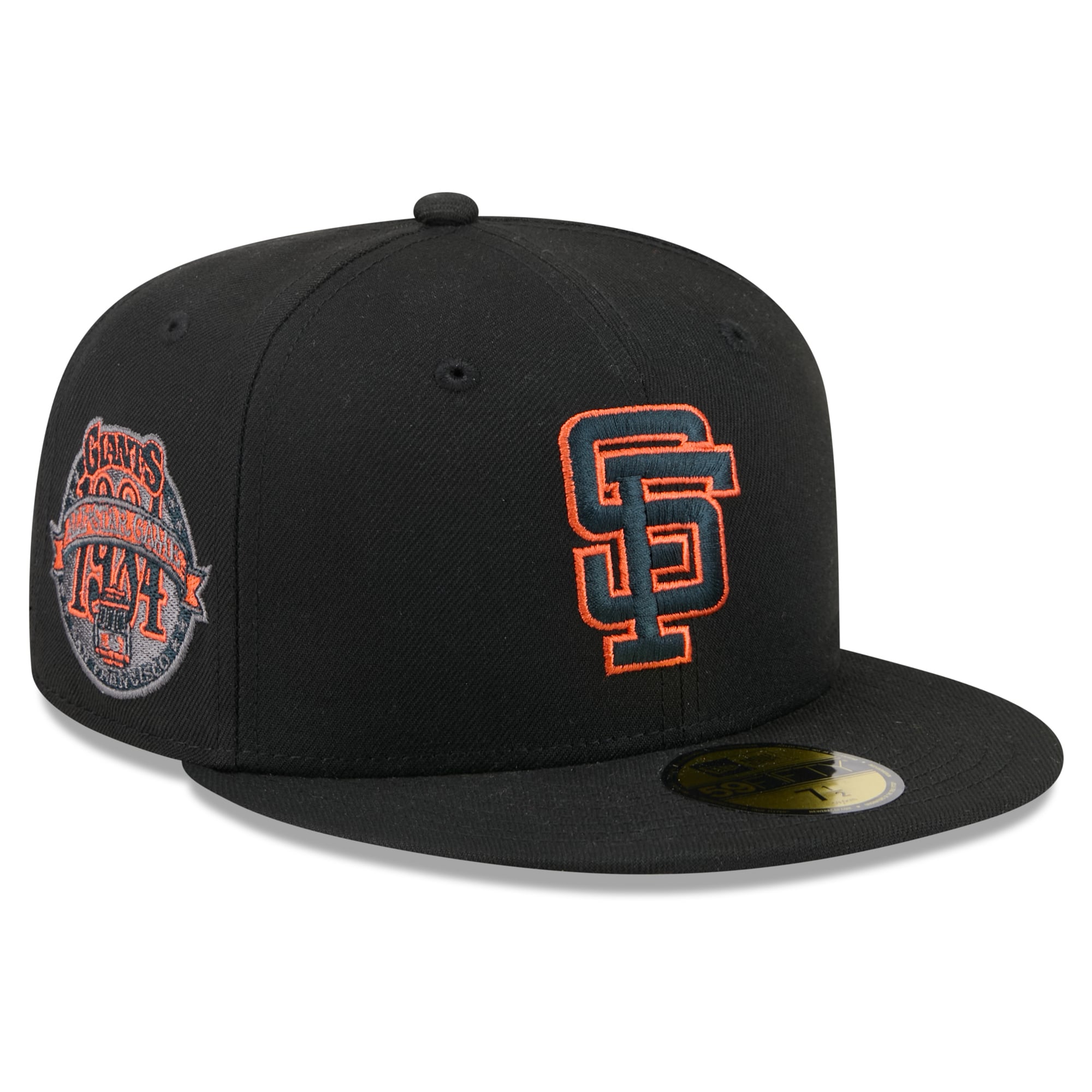 Casquette ajustée New Era 59FIFTY noire pour homme, motif San Francisco Giants.