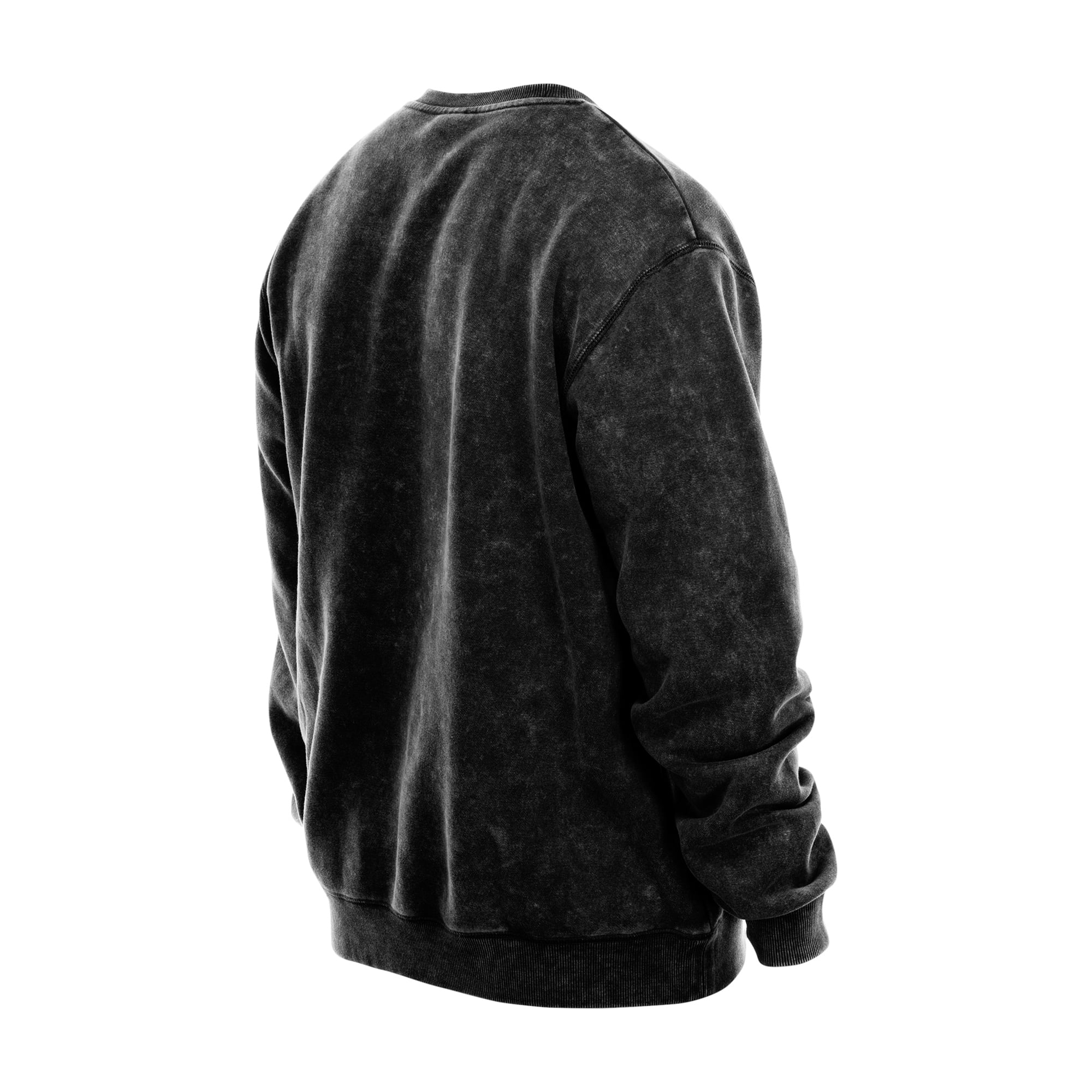 Sweat-shirt à col rond New Era noir pour homme, San Francisco Giants, délavé aux minéraux