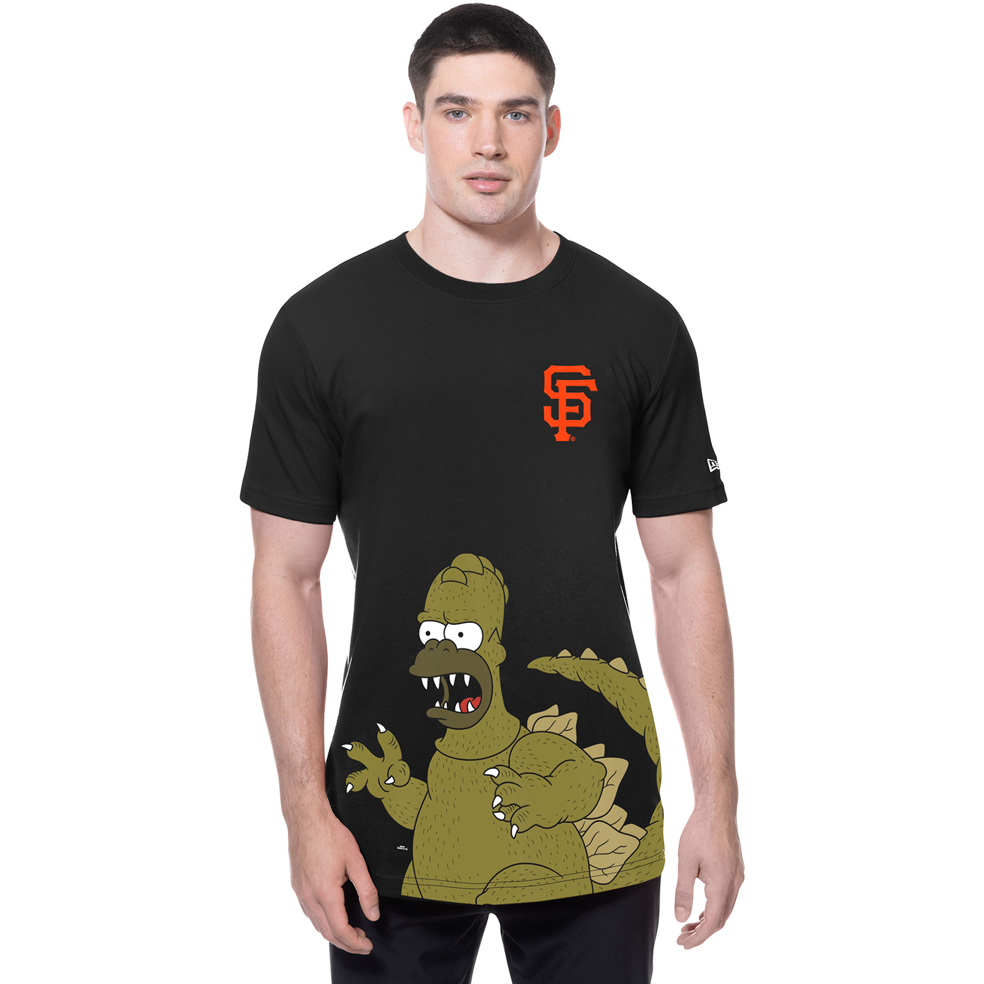 Men's New Era Black San Francisco Giants MLB x Simpsons Local T-Shirt