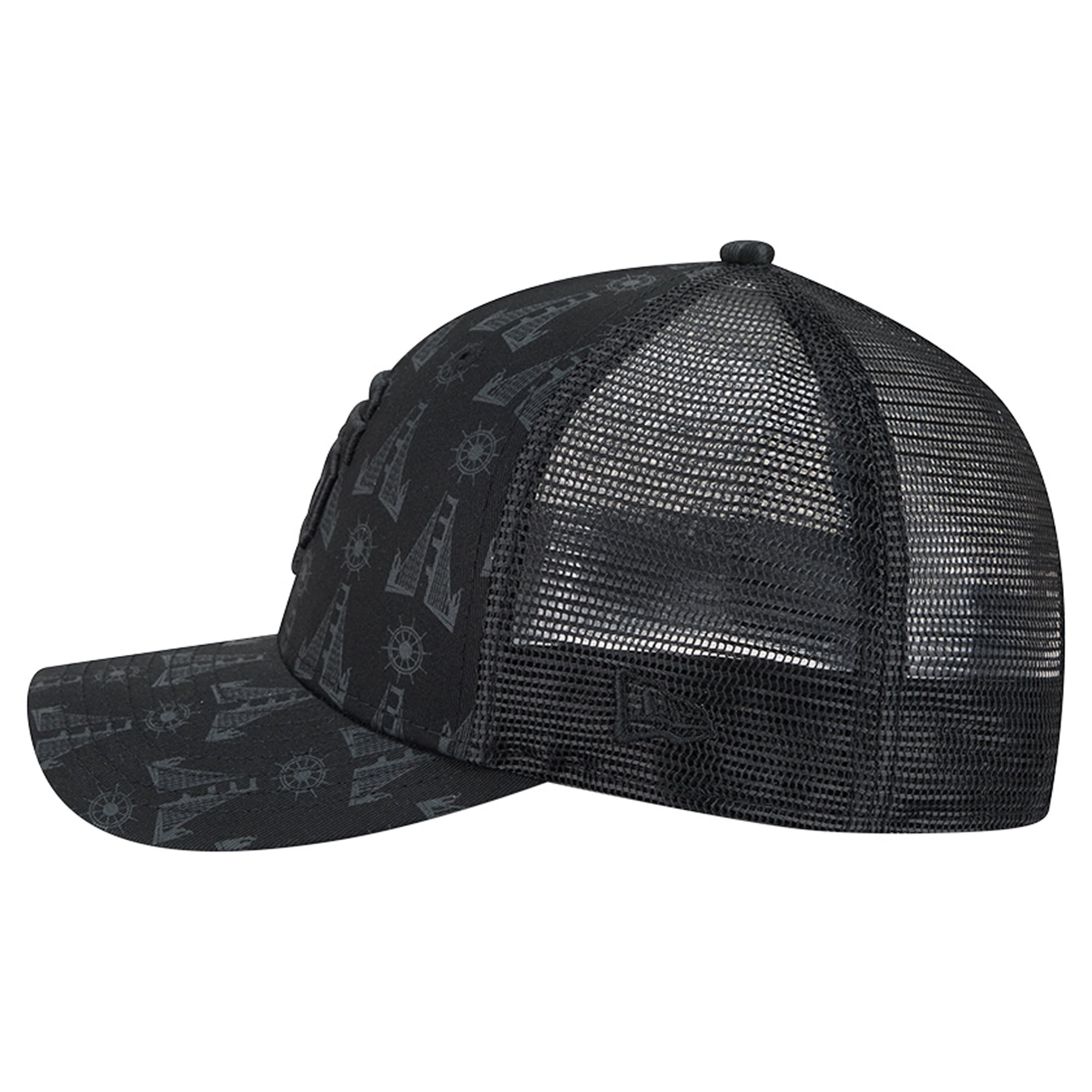 Men's New Era Black San Francisco Giants Tonal Icon 9FORTY M-Crown Adjustable Trucker Hat