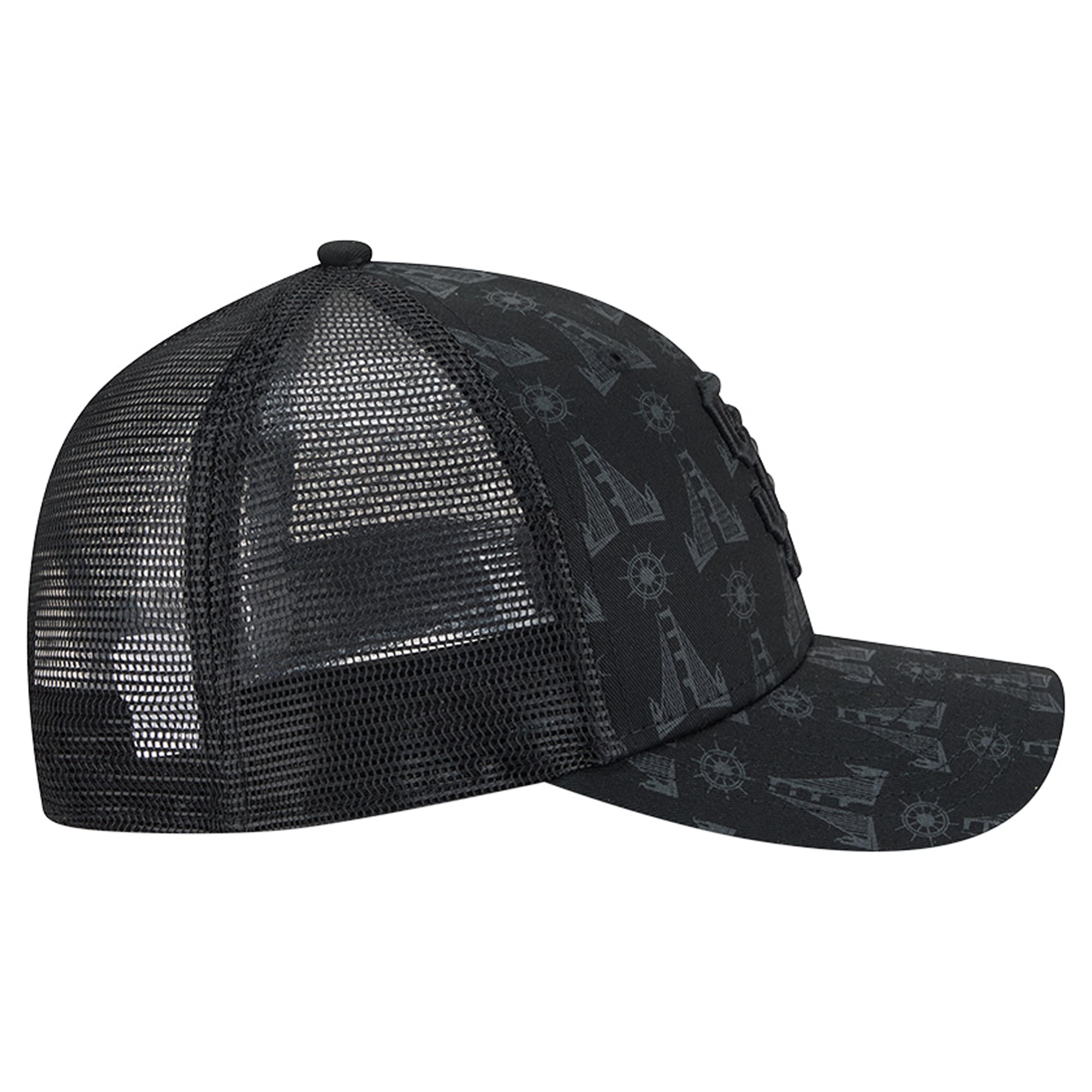 Men's New Era Black San Francisco Giants Tonal Icon 9FORTY M-Crown Adjustable Trucker Hat