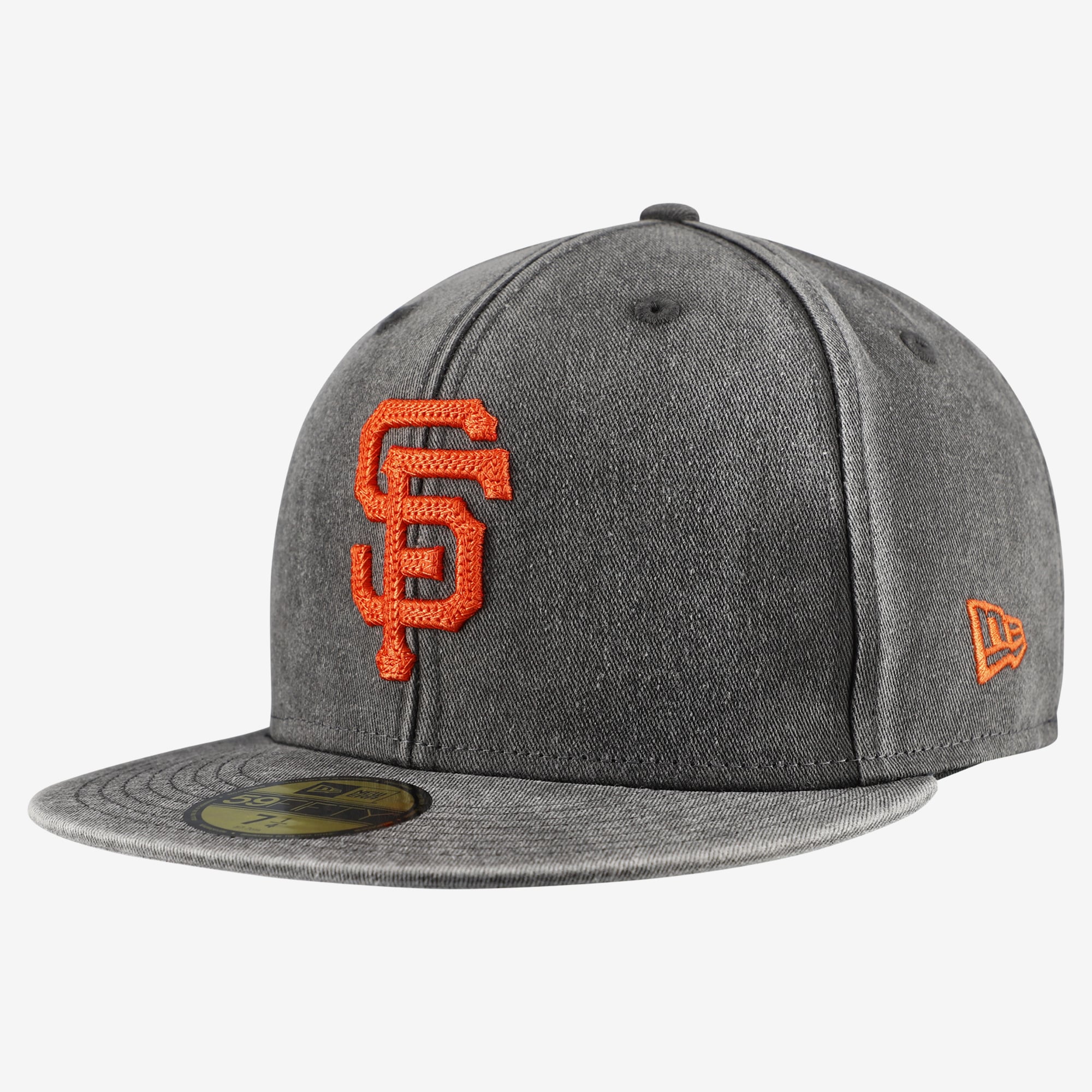 Casquette ajustée New Era 59FIFTY noire pour homme, modèle San Francisco Giants.
