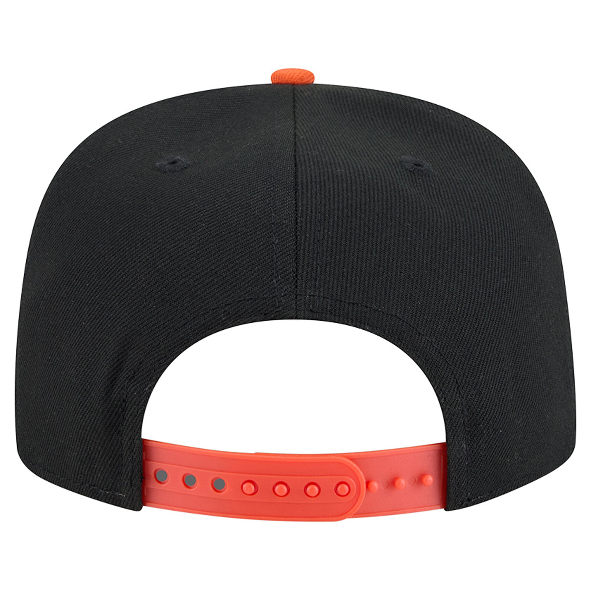 Casquette snapback New Era 9FIFTY pour homme, noire et orange, motif chenille dégradé San Francisco Giants