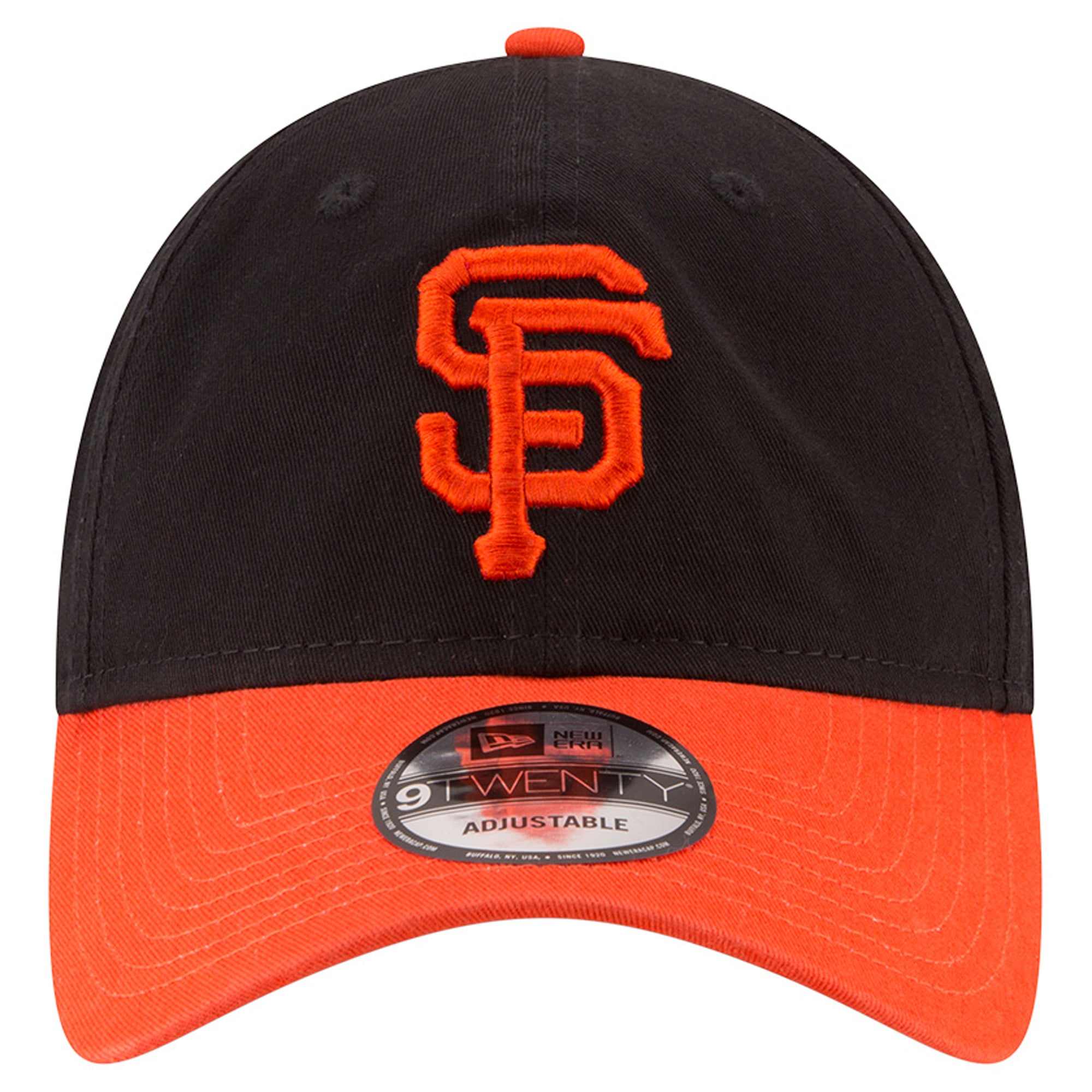 Men's New Era Black/Orange San Francisco Giants Jeff Kent Number Retirement Casual Classic Adjustable Hat