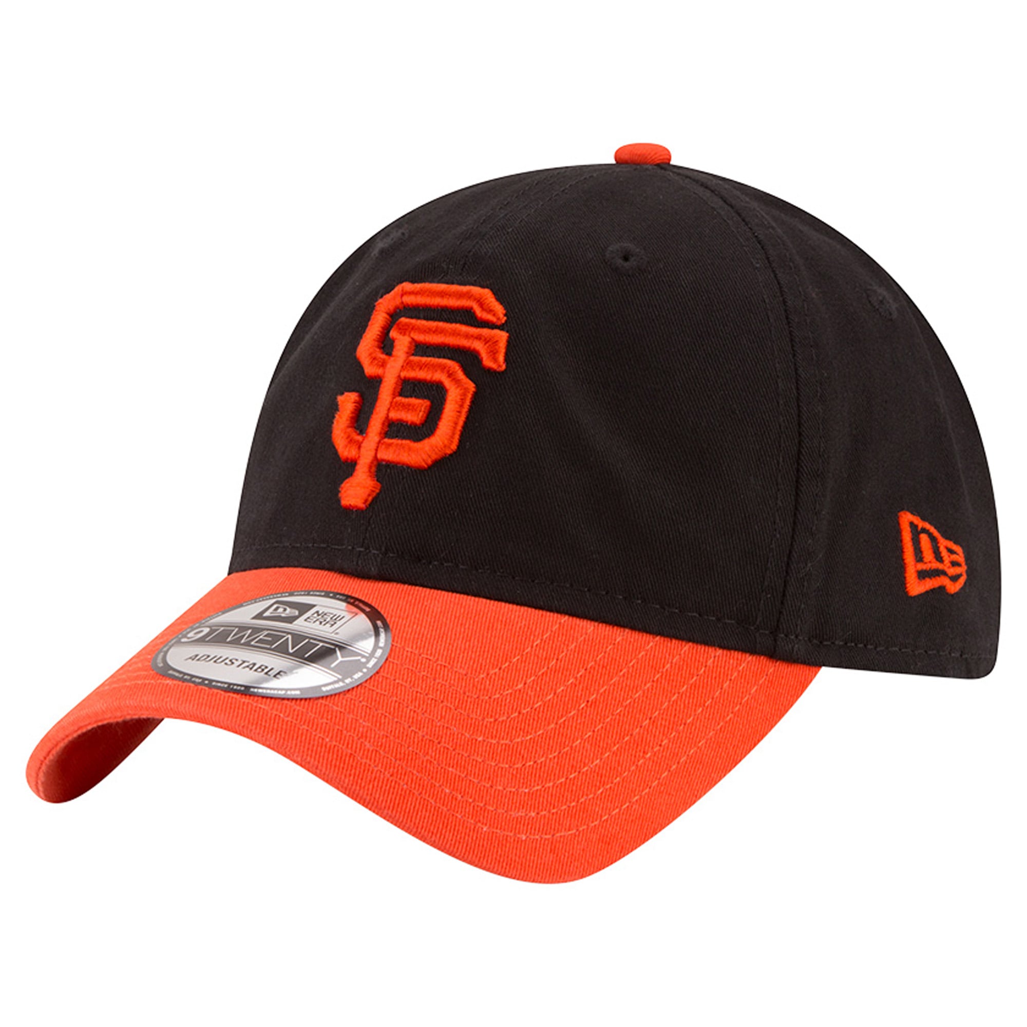 Men's New Era Black/Orange San Francisco Giants Jeff Kent Number Retirement Casual Classic Adjustable Hat