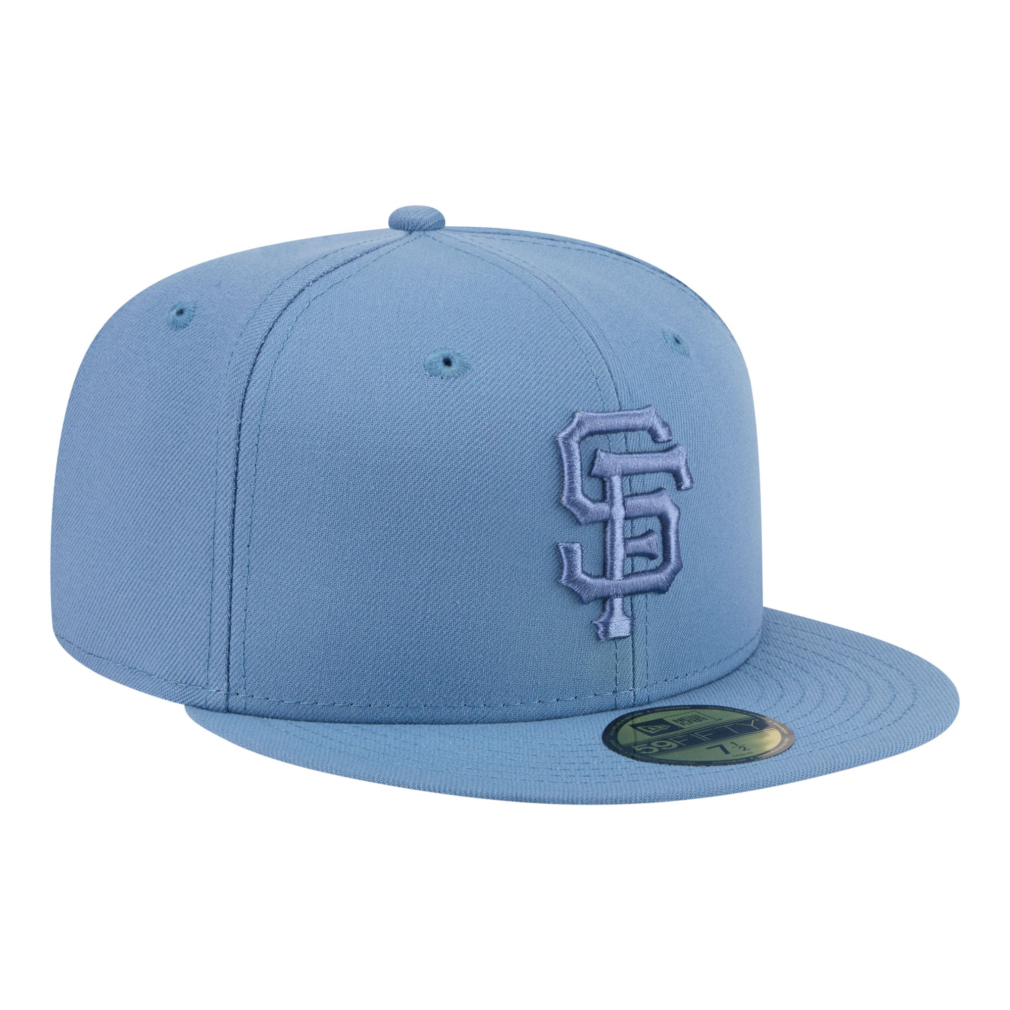 Casquette ajustée New Era 59FIFTY bleue pour homme, collection San Francisco Giants.