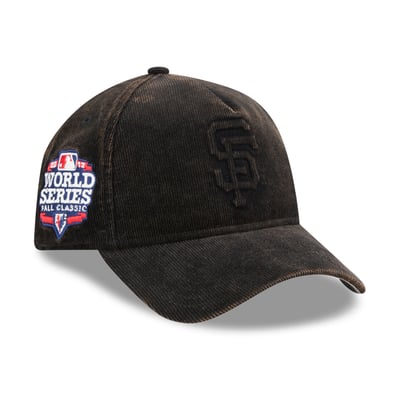  San Francisco Giants New Era 2012 World Series Side Patch Tonal Corduroy 9FORTY A-Frame Adjustable Hat - Brown