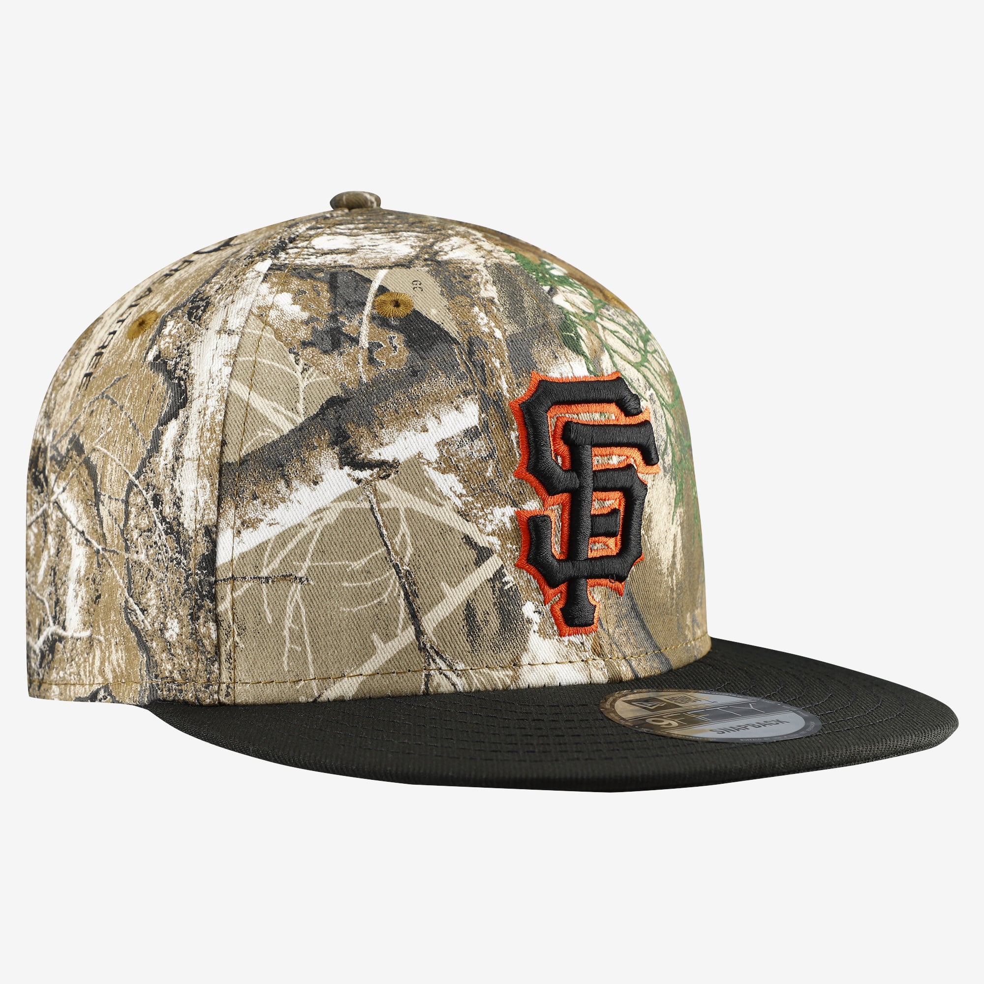 Casquette snapback New Era 9FIFTY Camo San Francisco Giants Realtree Orange Pop pour homme