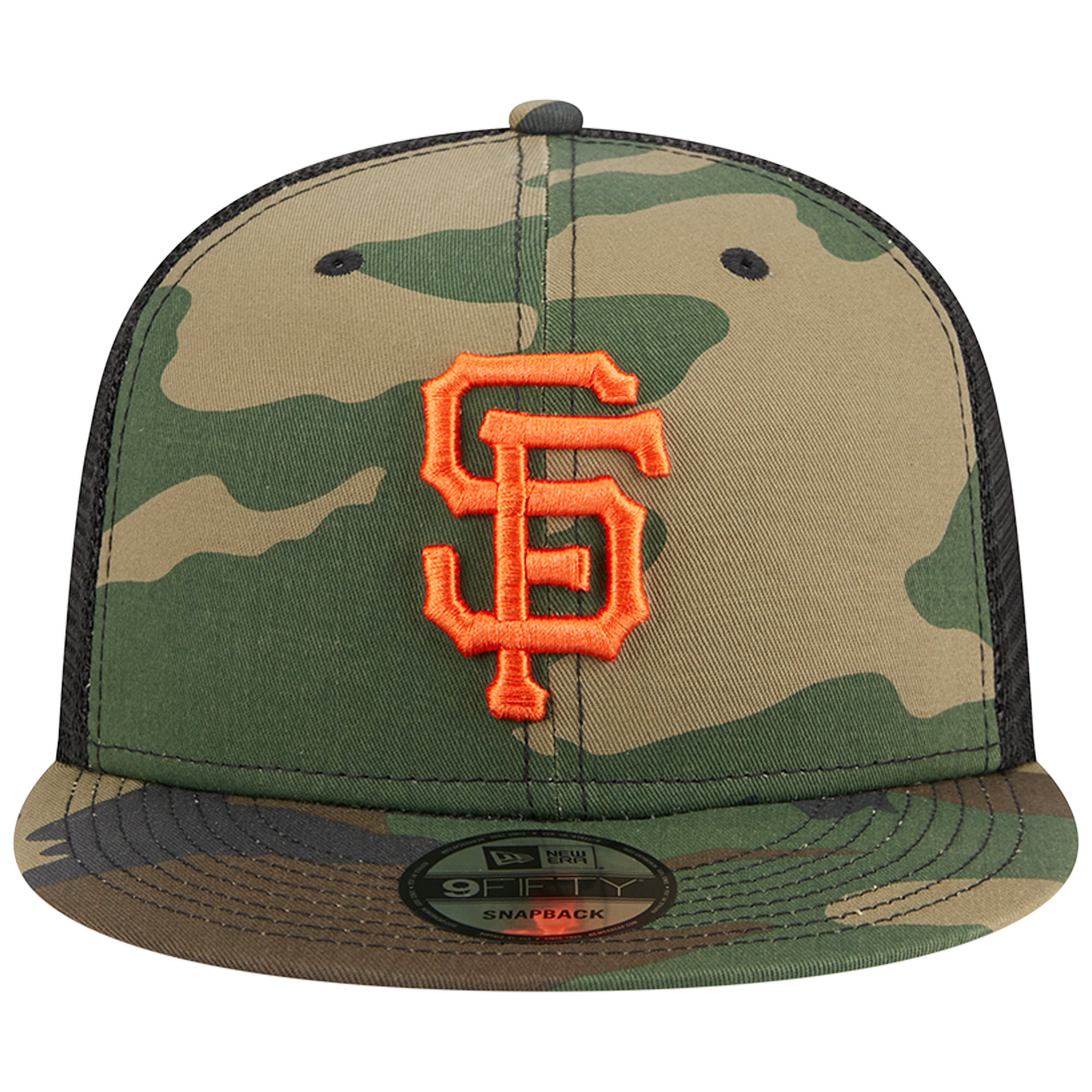 Casquette Snapback New Era San Francisco Giants Woodland Camo Trucker 9FIFTY pour homme