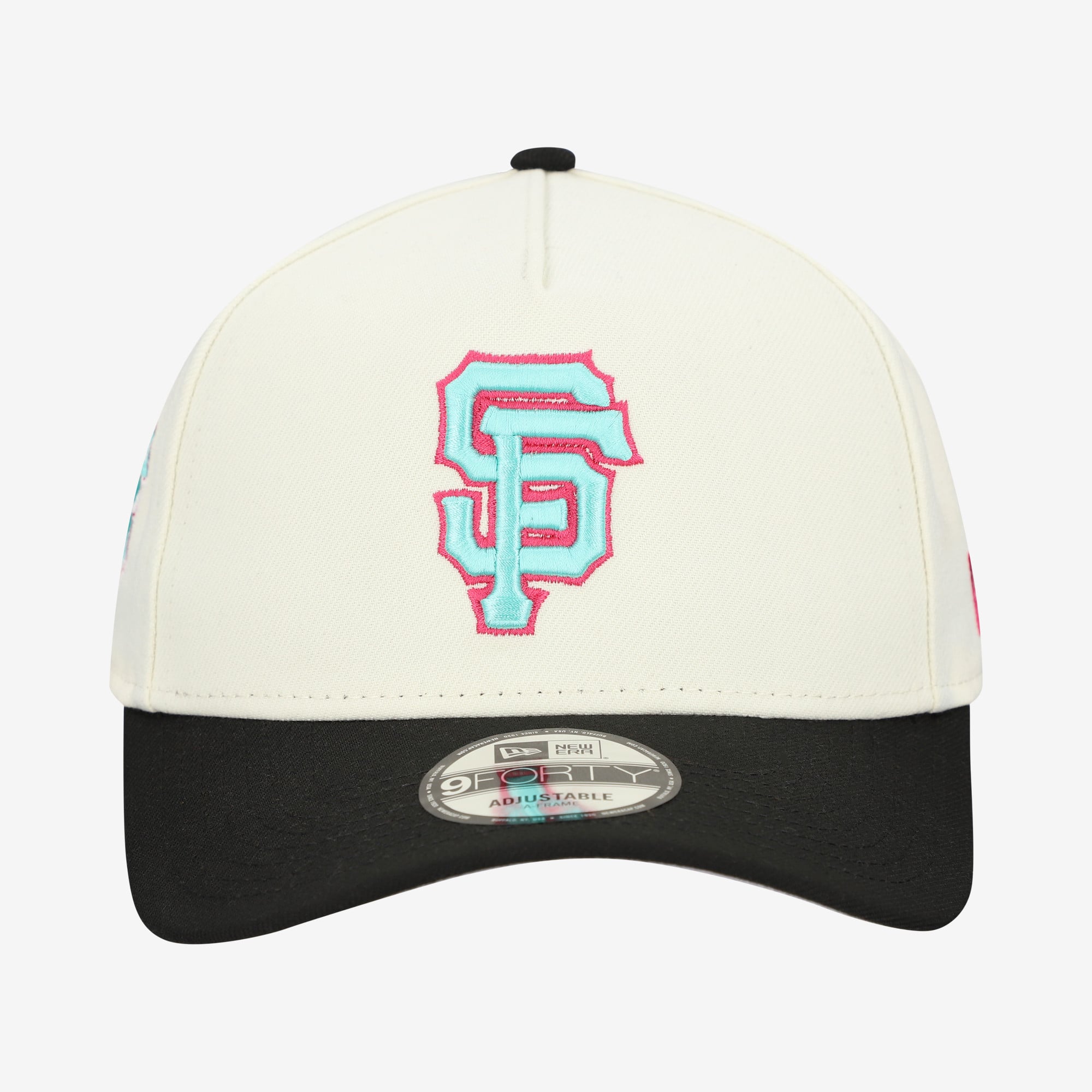 Men's New Era Cream San Francisco Giants Stadium Chrome 9FORTY A-Frame Adjustable Hat