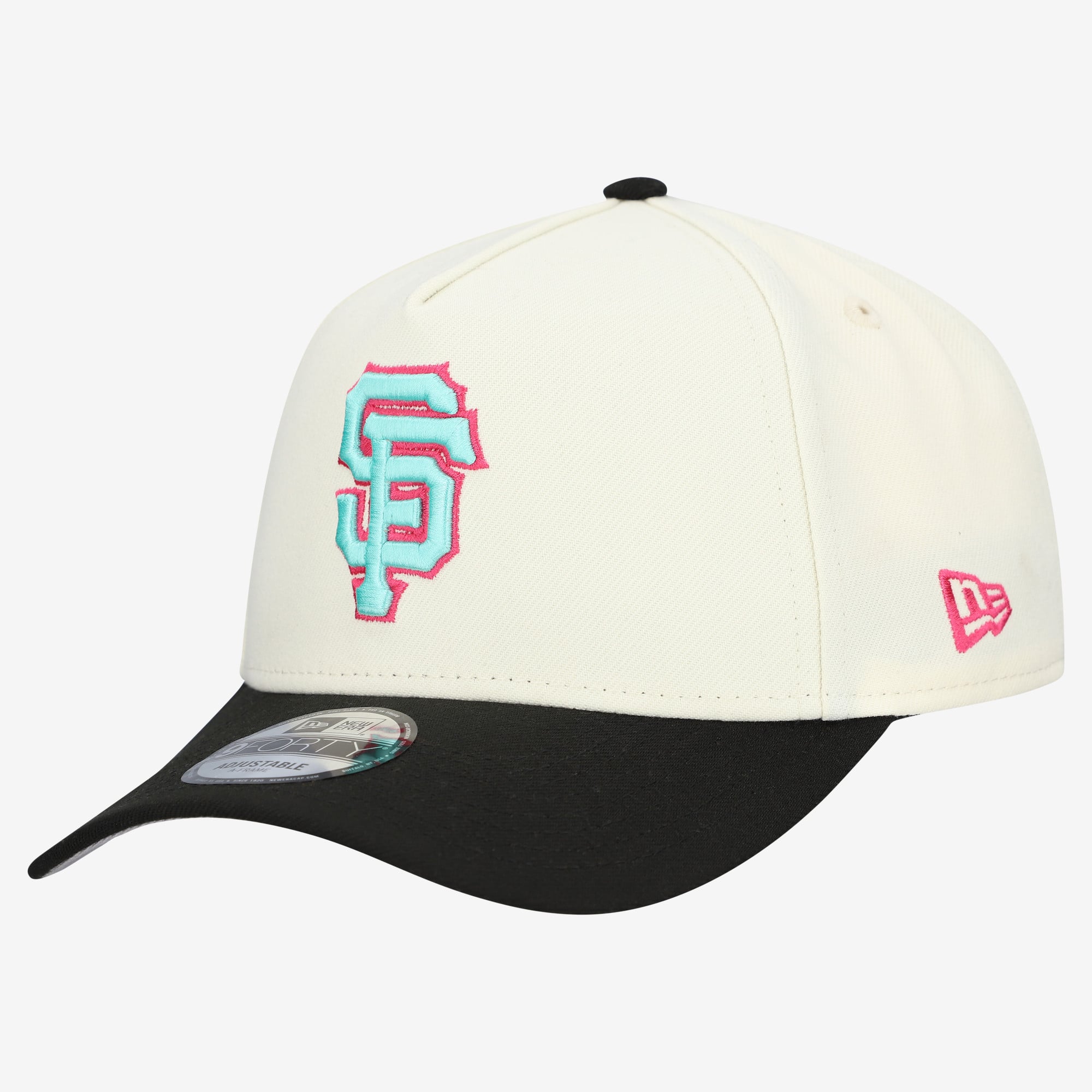 Men's New Era Cream San Francisco Giants Stadium Chrome 9FORTY A-Frame Adjustable Hat
