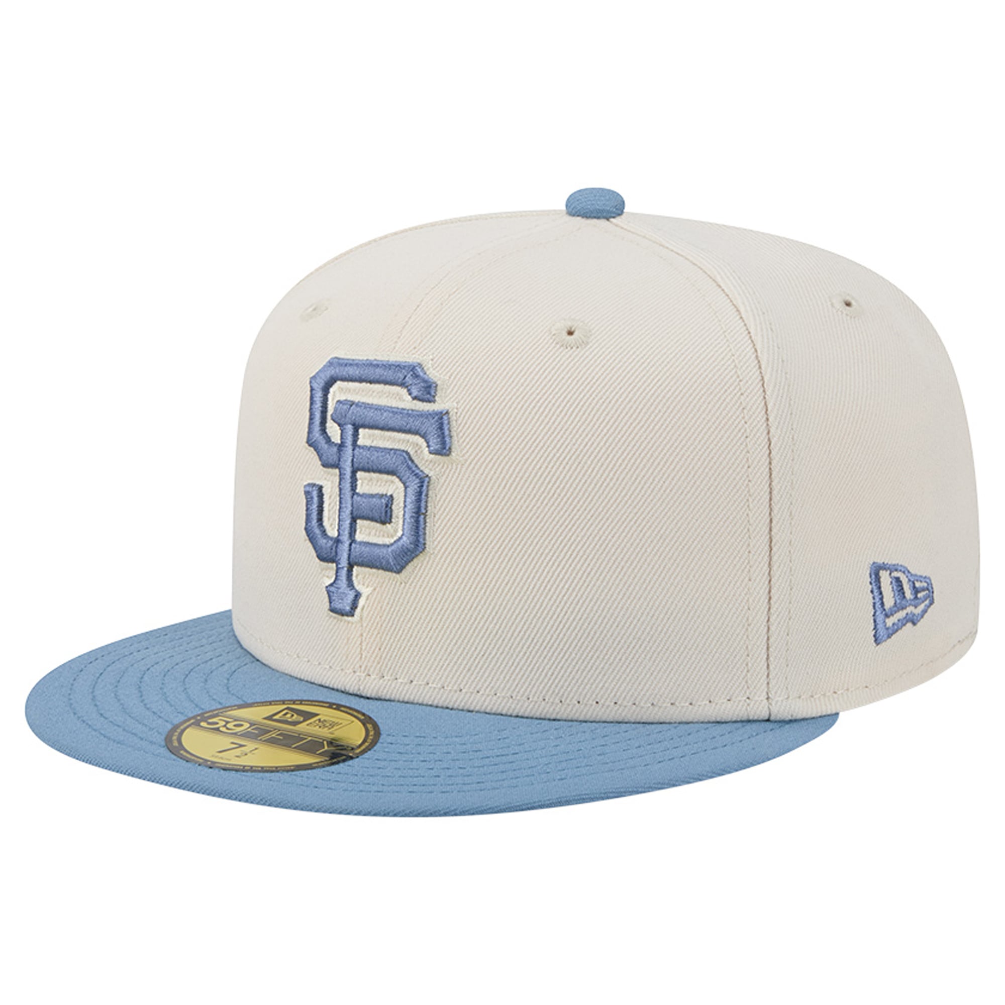 Men's New Era Cream/Light Blue San Francisco Giants Color Pack 59FIFTY Fitted Hat