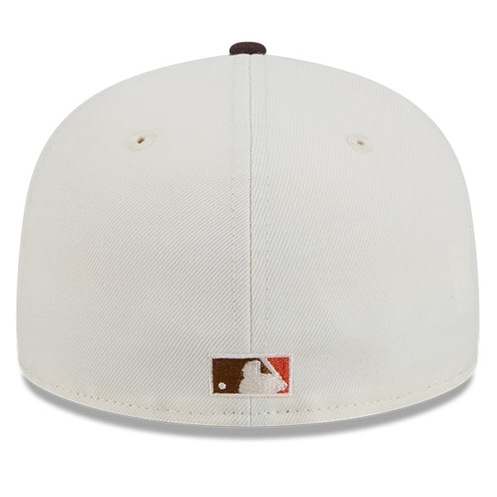 Men's New Era Natural/Brown San Francisco Giants Pumpkin Spice 59FIFTY Fitted Hat
