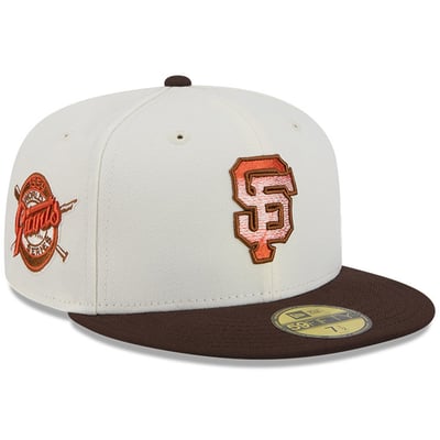 San Francisco Giants New Era Pumpkin Spice 59FIFTY Fitted Hat - Natural/Brown