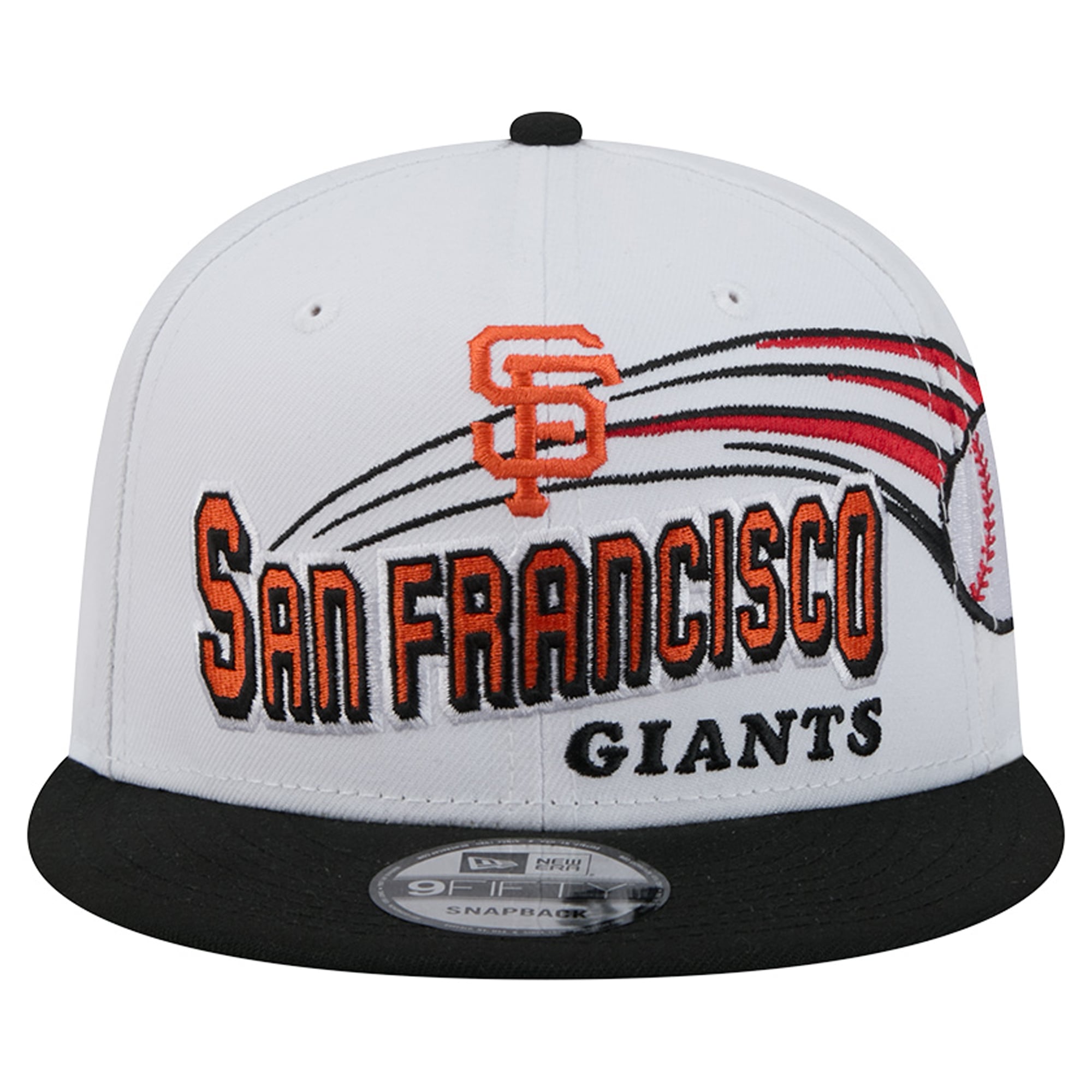 Casquette snapback New Era blanche San Francisco Giants Retro Sweep 9FIFTY pour homme