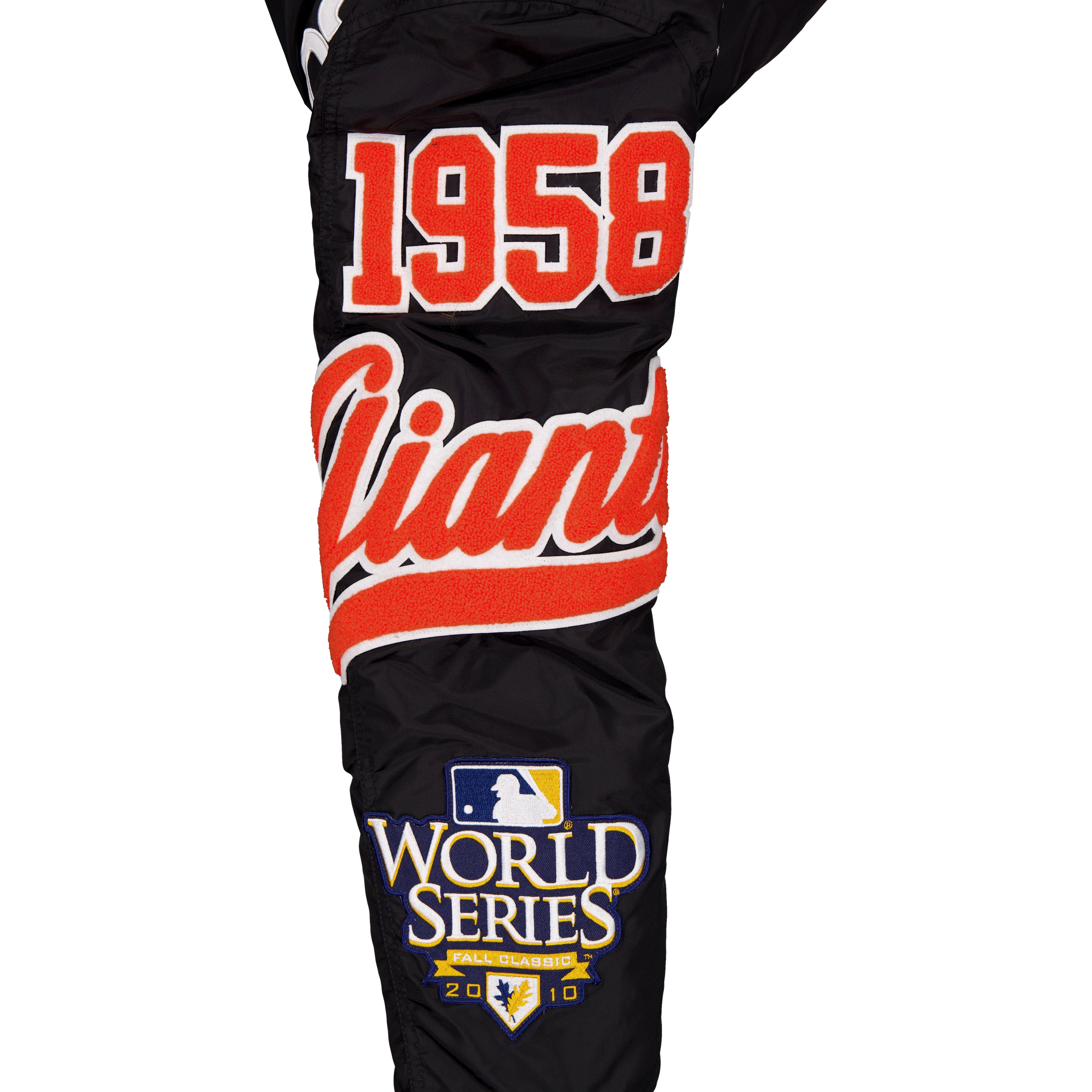 Veste bomber zippée intégrale New Era x Alpha Industries noire San Francisco Giants MA-1 pour homme