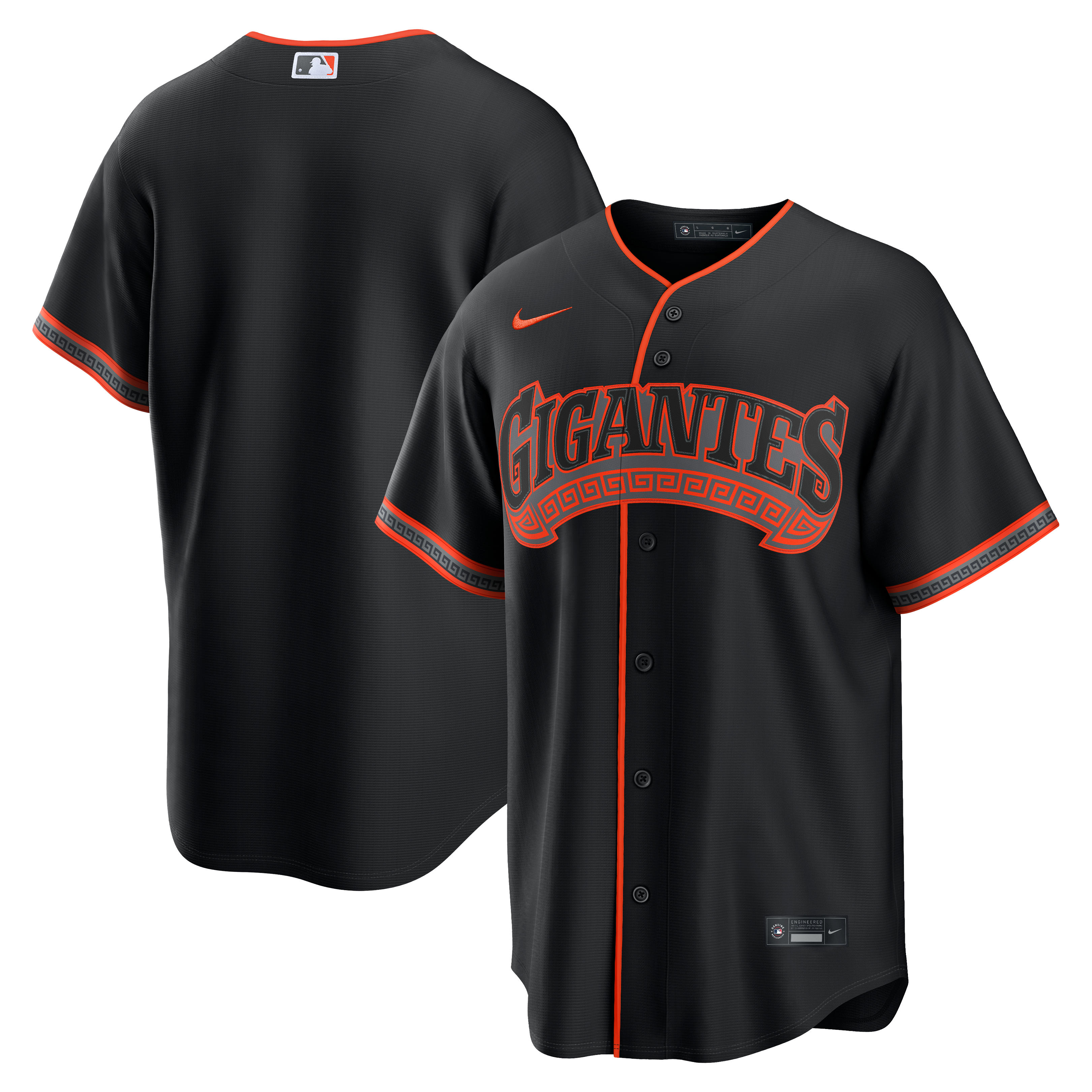 Maillot réplique alternatif Nike noir pour homme des Giants de San Francisco