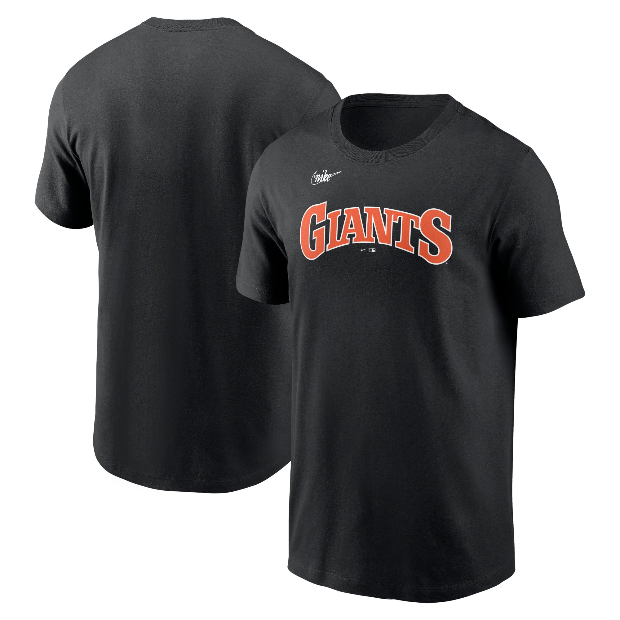 T-shirt Nike noir pour homme, collection Cooperstown des Giants de San Francisco, logo
