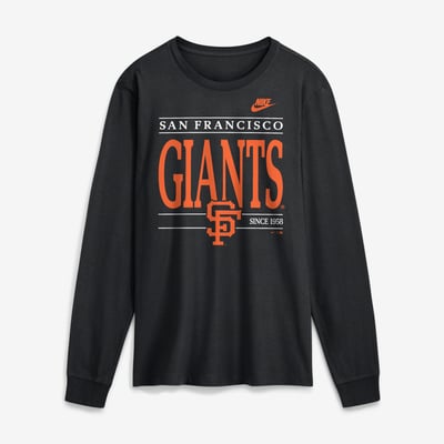 San Francisco Giants Nike Cooperstown Graphic Long Sleeve T-Shirt - Black