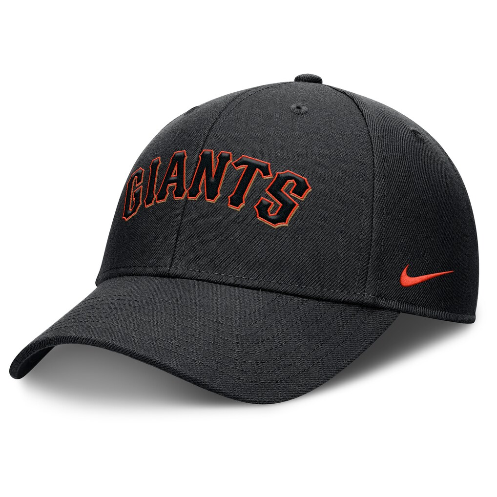 San Francisco Giants Nike Rise Gaberdine Adjustable Hat - Black