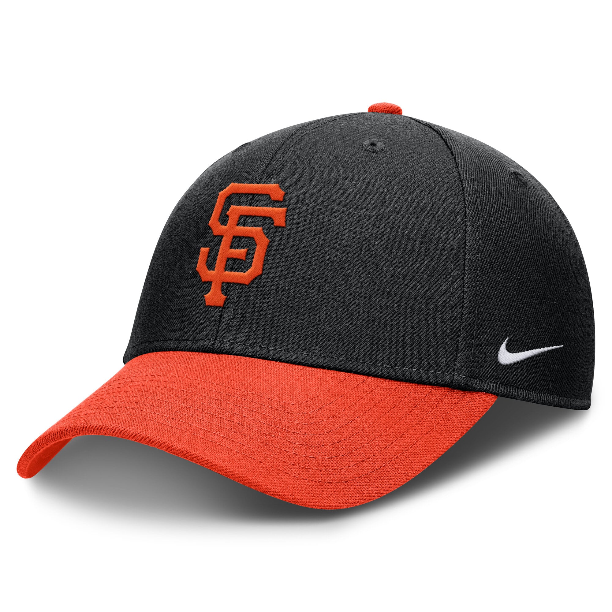 Casquette ajustable Nike Dri-FIT Club noire et orange des Giants de San Francisco pour homme