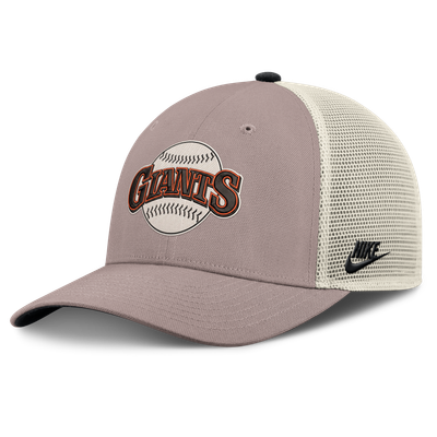 San Francisco Giants Nike Rise Adjustable Trucker Hat - Khaki
