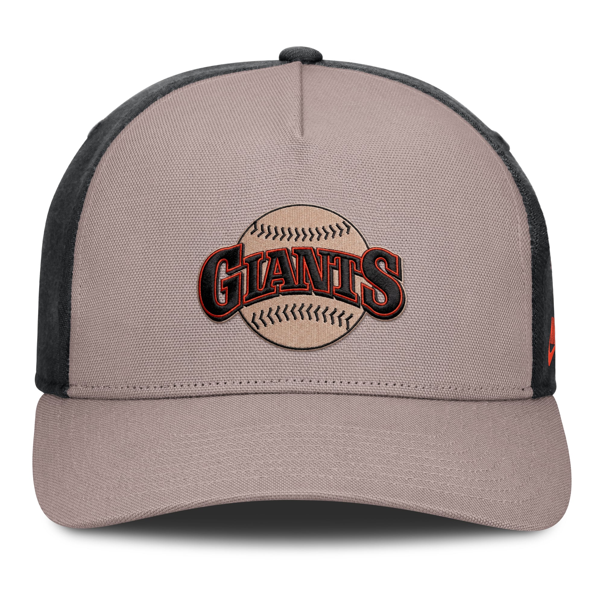 Casquette ajustable Nike marron clair/noir San Francisco Giants Cooperstown Rise A-Frame pour homme