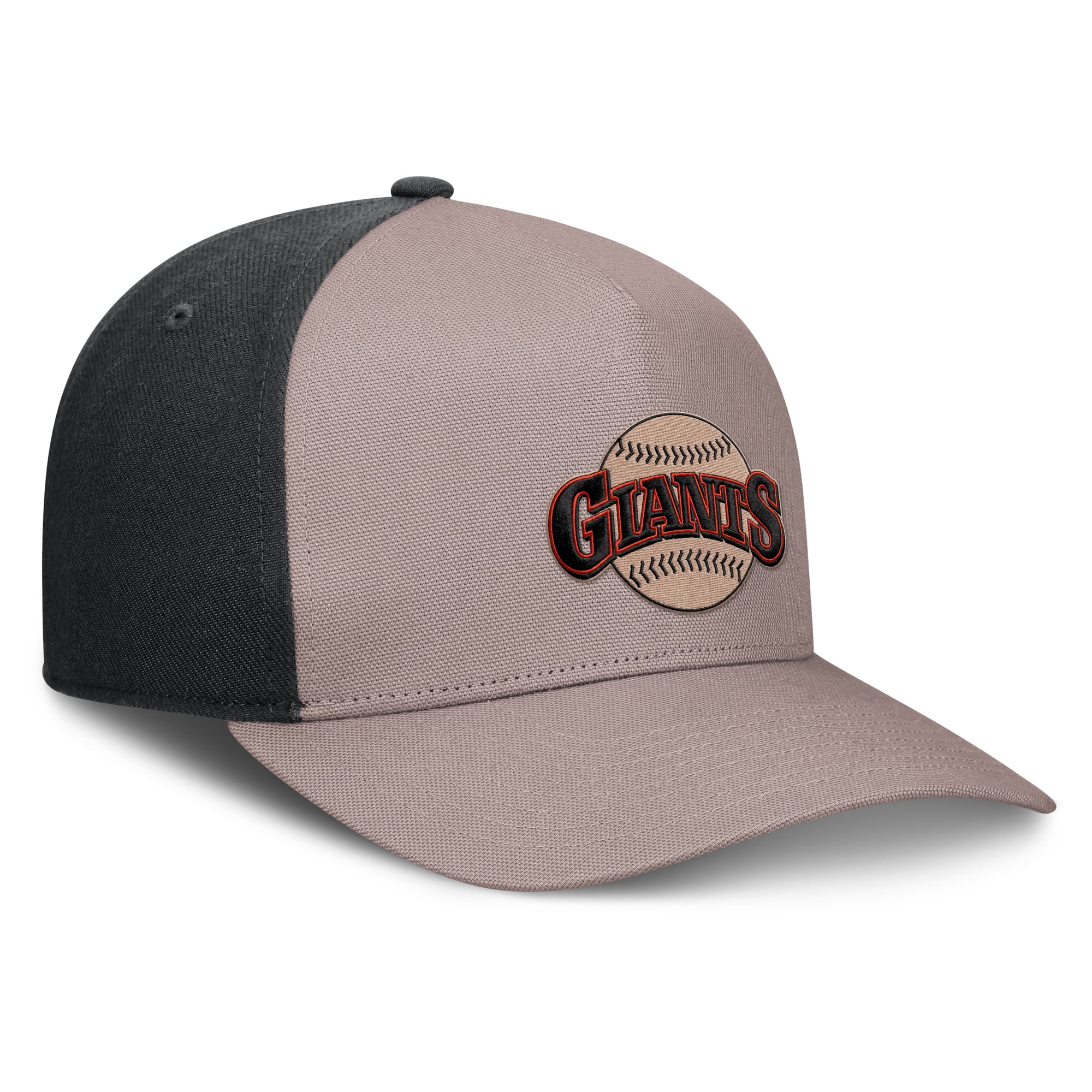 Casquette ajustable Nike marron clair/noir San Francisco Giants Cooperstown Rise A-Frame pour homme