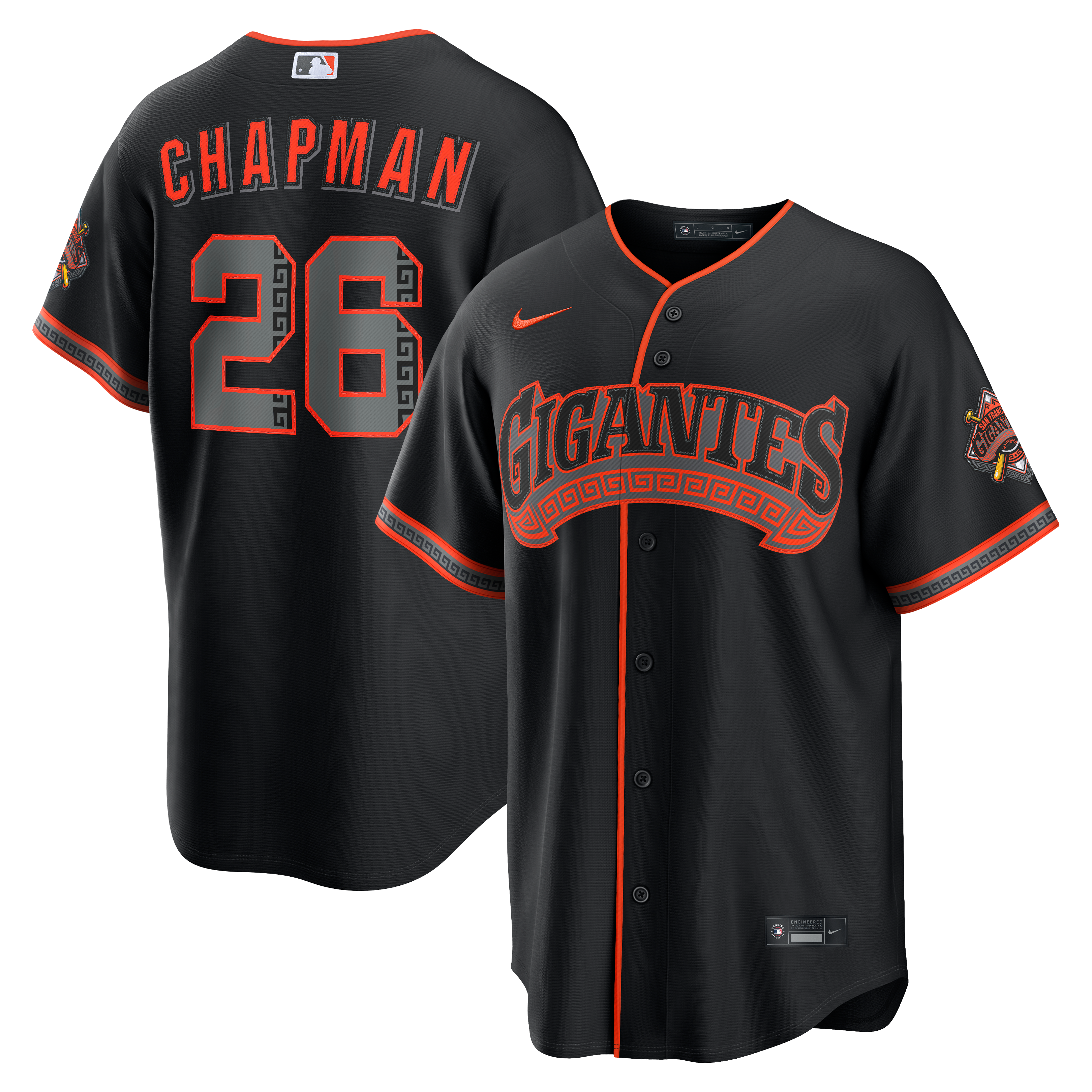 Men's Nike Matt Chapman Black San Francisco Giants Alternate Stadium Jersey