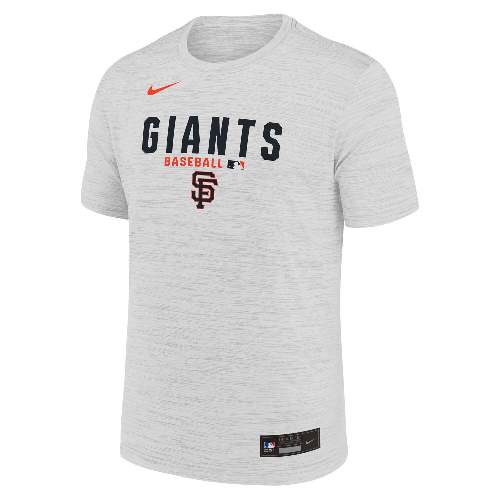 T-shirt Nike Velocity Dri-FIT Authentic Collection pour homme, blanc
