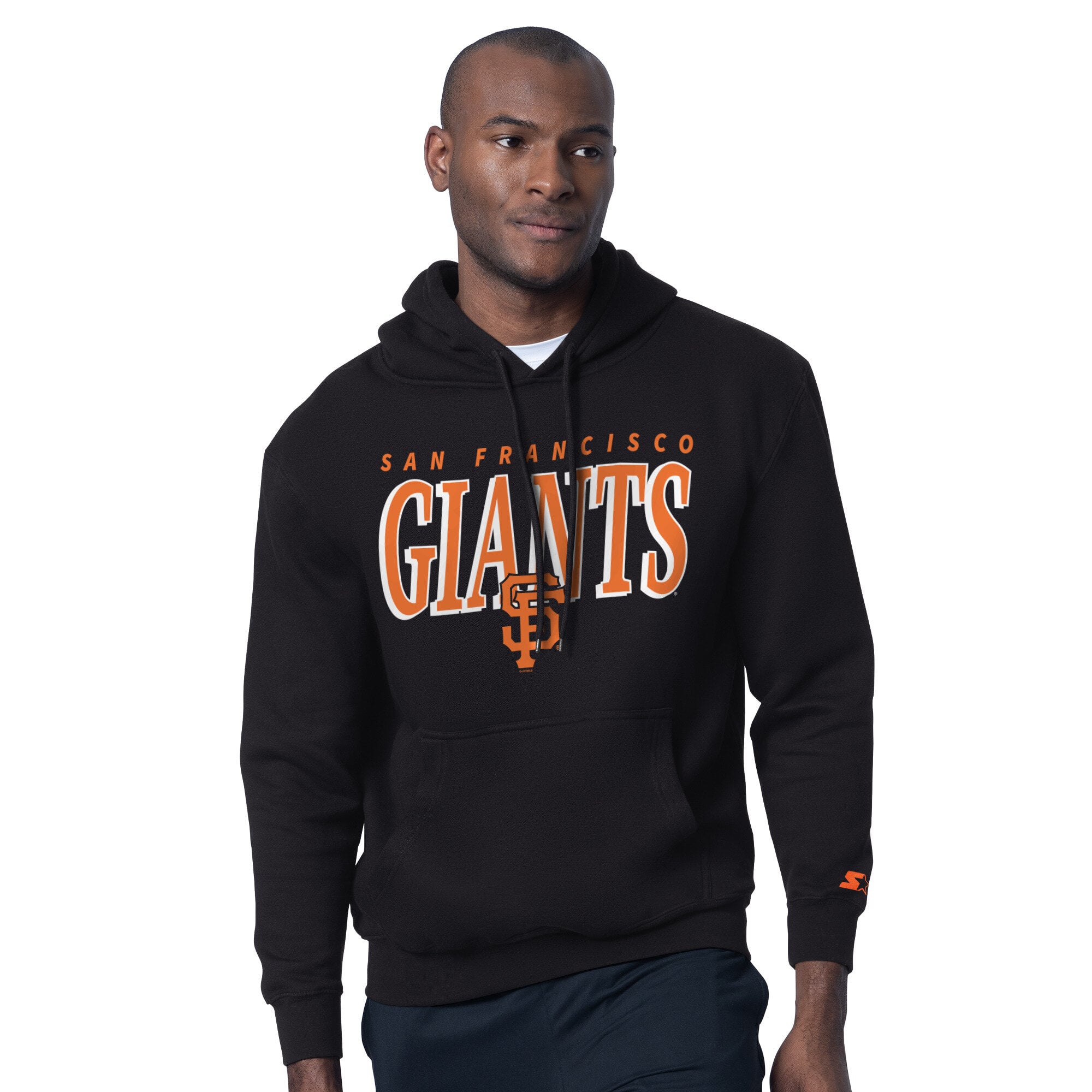 Ensemble sweat à capuche et t-shirt Starter noir pour homme avec logo des Giants de San Francisco