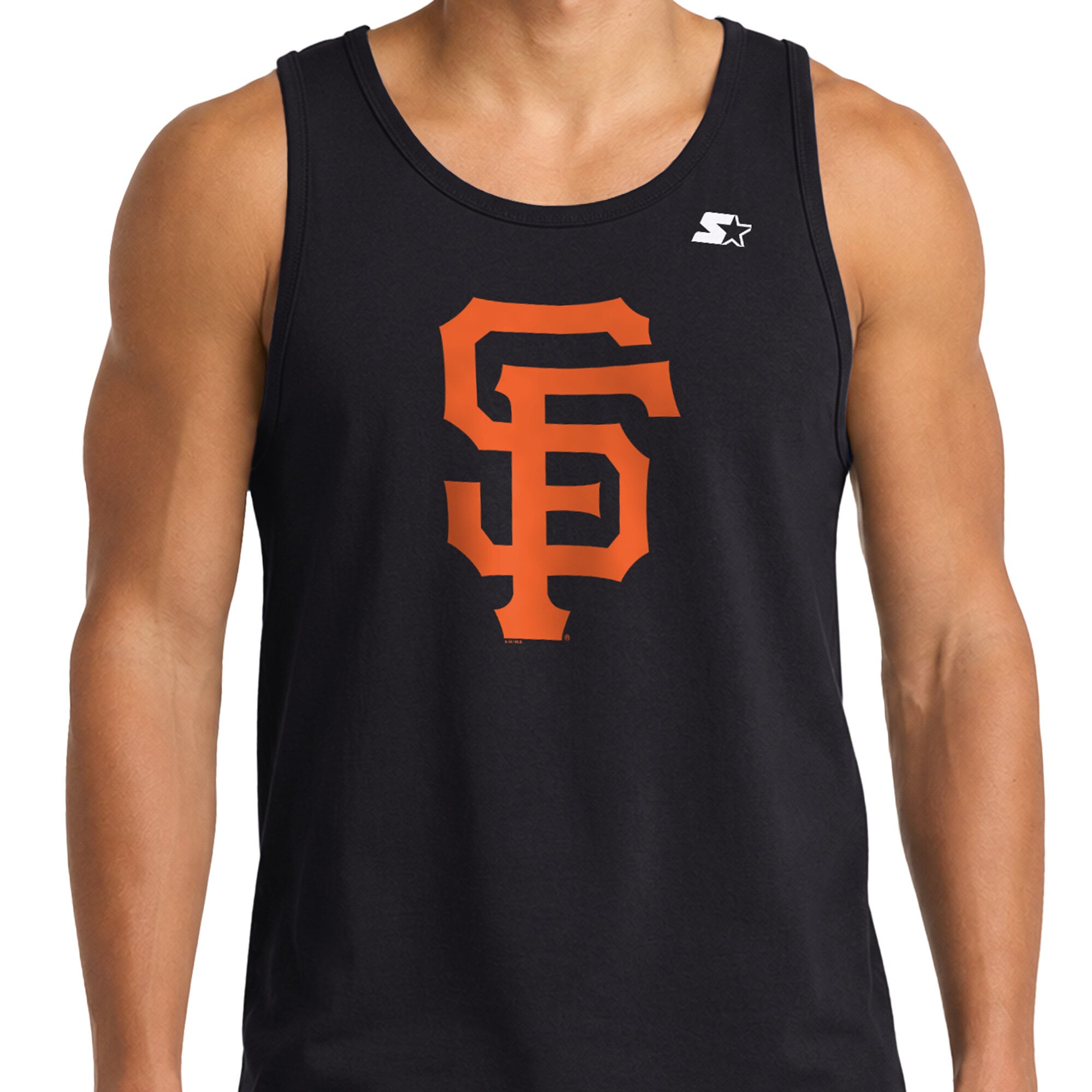 Débardeur noir Starter pour homme, motif Giants de San Francisco