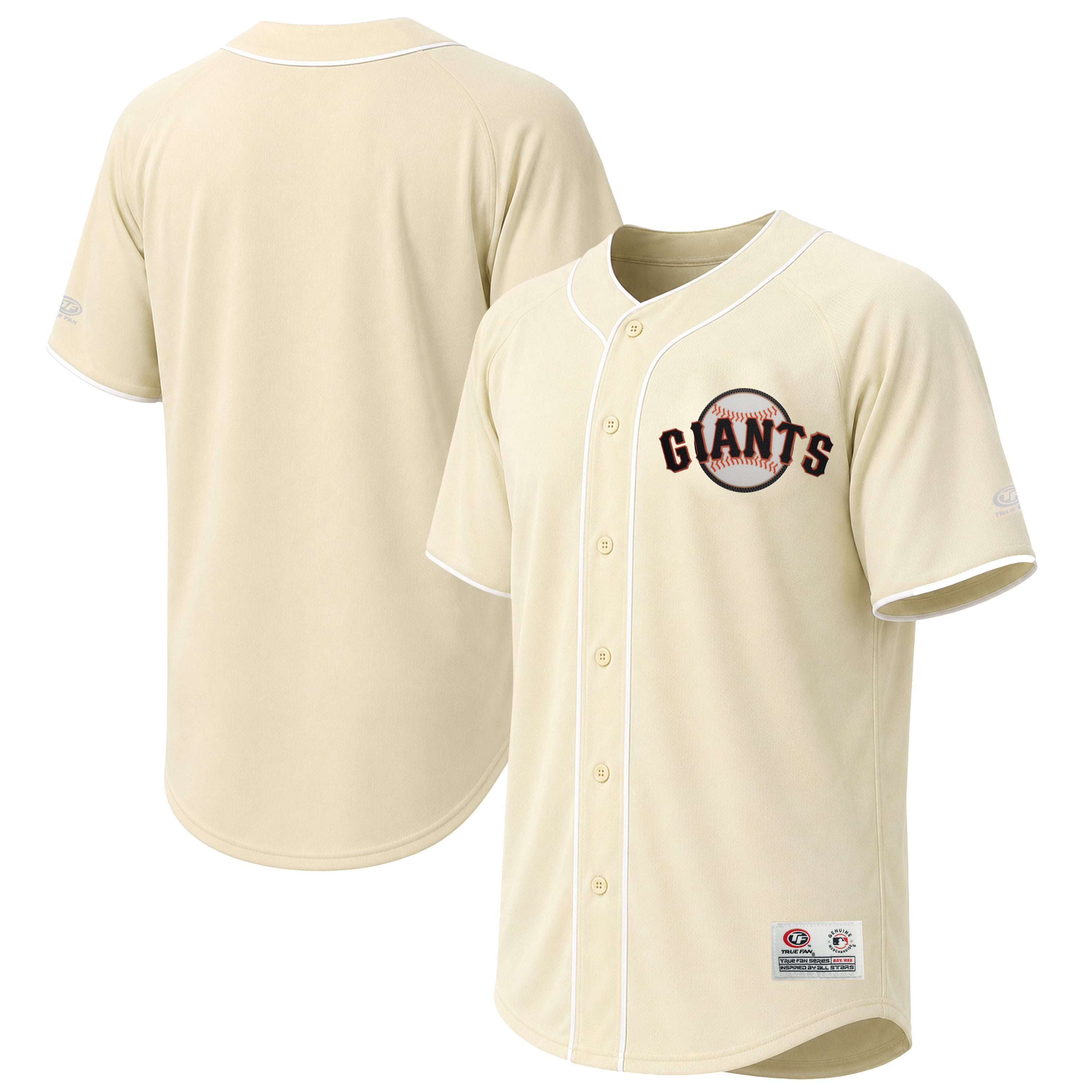 Men's Stitches Cream San Francisco Giants Fashion Jersey