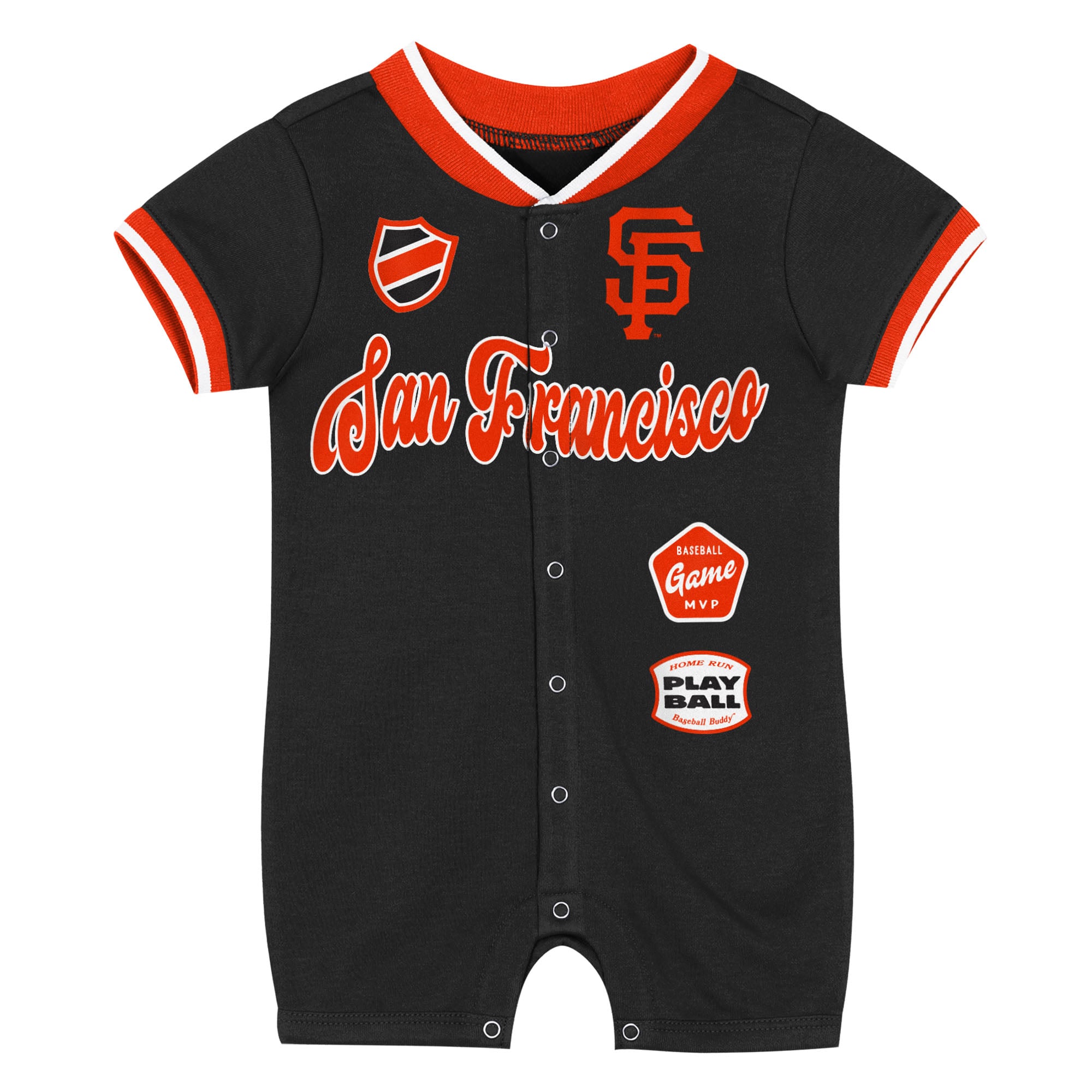 Newborn Outerstuff Black San Francisco Giants Pinch Romper