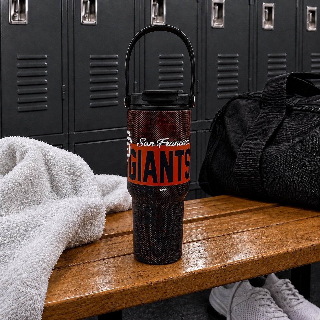 Pegasus San Francisco Giants 24oz. Speckled Gradient Stainless Steel Dual Top Water Bottle