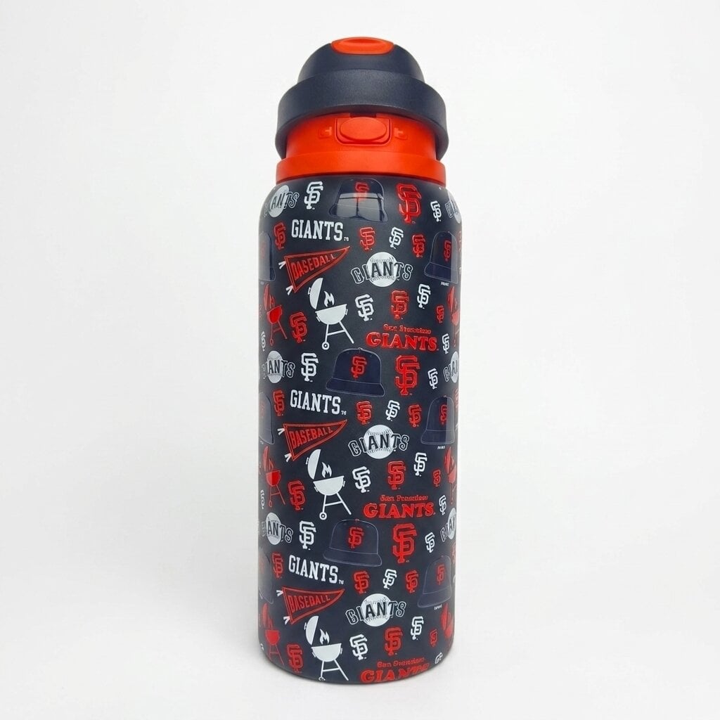 Gourde Pegasus San Francisco Giants 32 oz en acier inoxydable ProPress avec fanion pour les jours de match