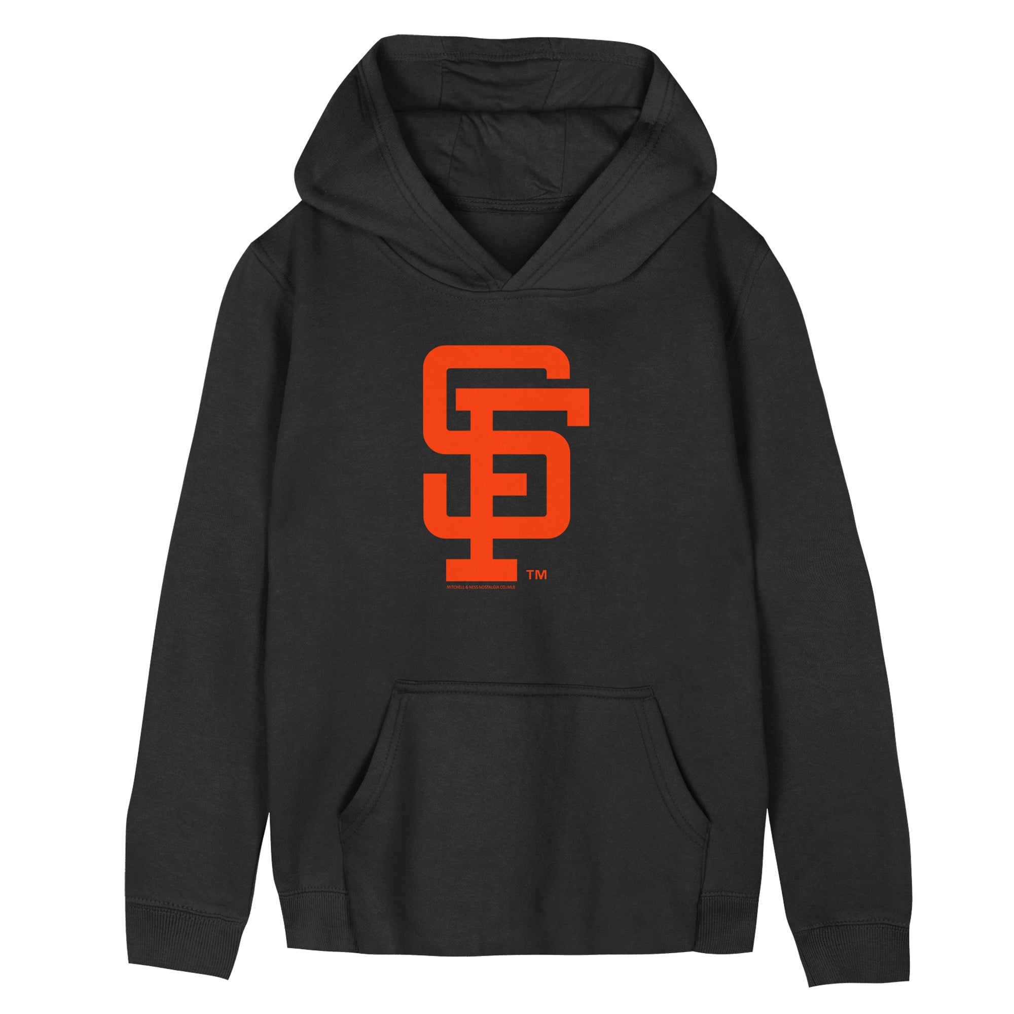 Preschool Mitchell & Ness  Black San Francisco Giants Retro Logo Hoodie