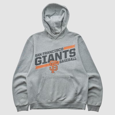San Francisco Giants Genuine Merchandise 2000s Hooded Pullover Sweatshirt - Gray - S by Fanatics Real Vintage