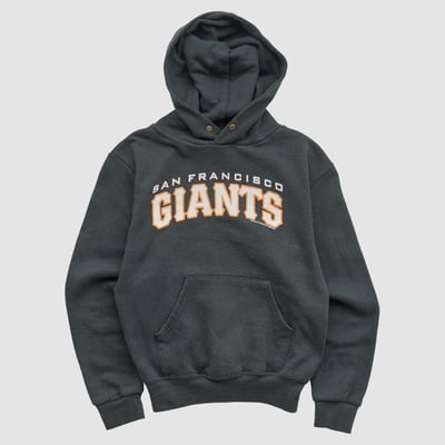 San Francisco Giants Jerzees 1994 Hooded Pullover Sweatshirt - Black - Yth M by Fanatics Real Vintage