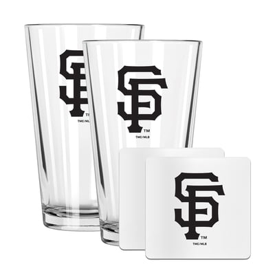 San Francisco Giants The Memory Company 16oz. Pint Glass and Coaster Set
