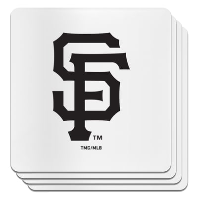 San Francisco Giants The Memory Company Square Ceramic Coaster Set