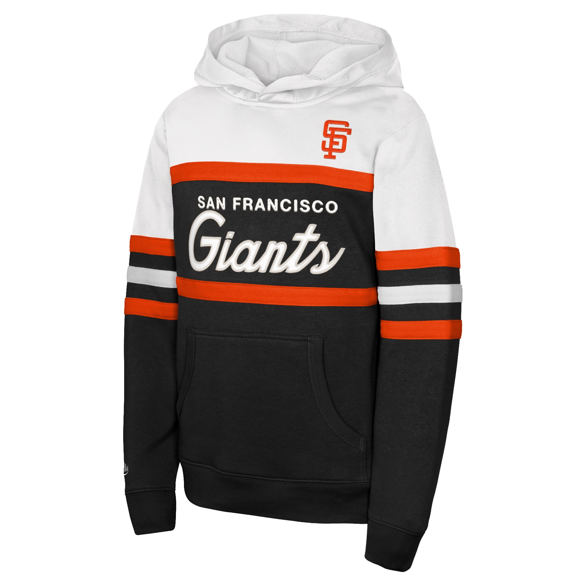 Sweat à capuche Mitchell & Ness noir pour tout-petit, modèle entraîneur-chef des Giants de San Francisco
