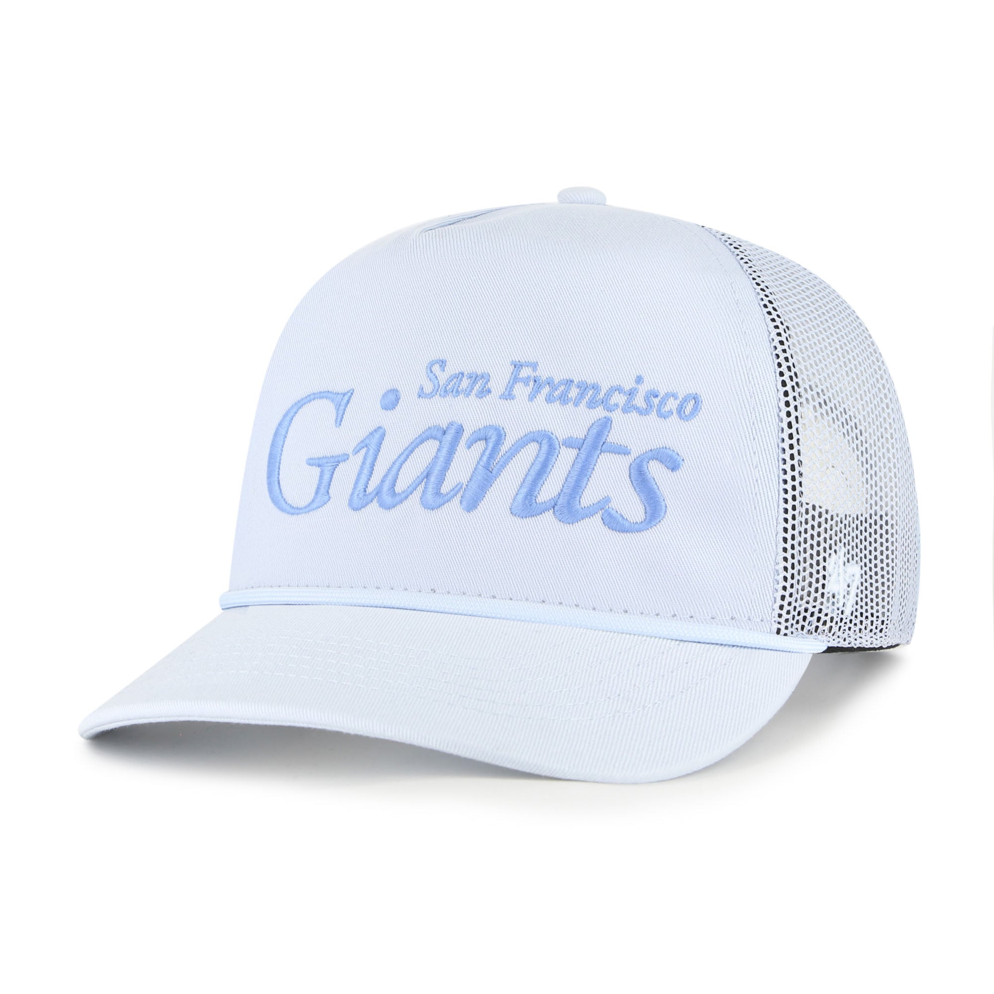 Unisex '47 Light Blue San Francisco Giants Foundation Script Hitch Adjustable Trucker Hat
