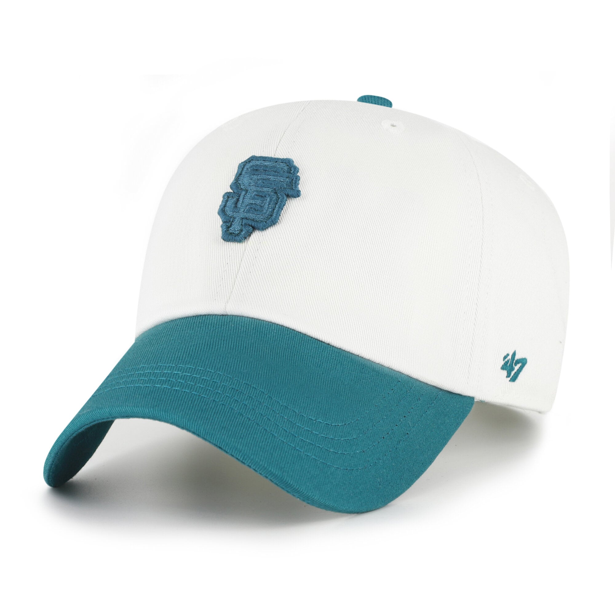 Casquette unisexe '47 blanche/turquoise San Francisco Giants, style contemporain et épuré