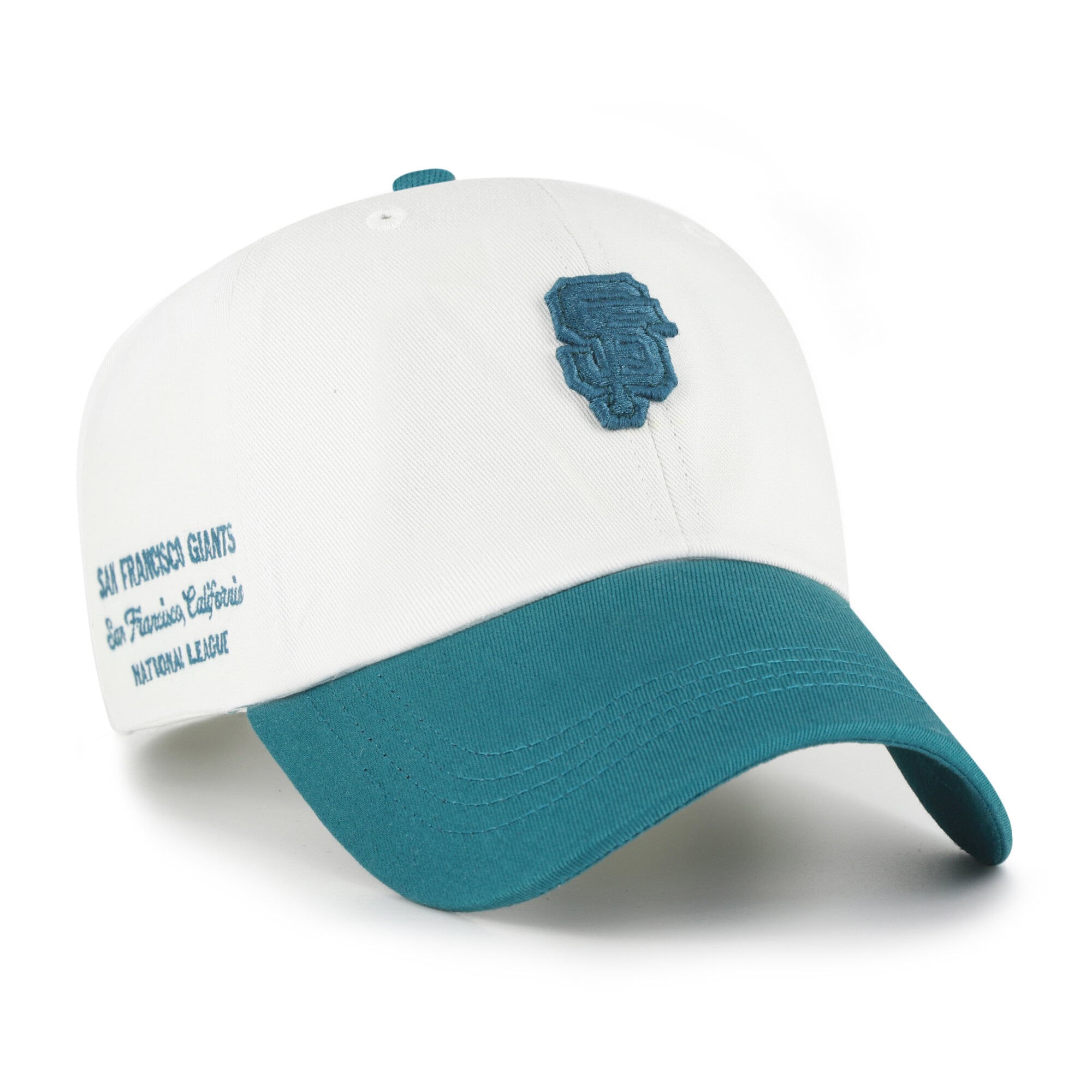 Casquette unisexe '47 blanche/turquoise San Francisco Giants, style contemporain et épuré