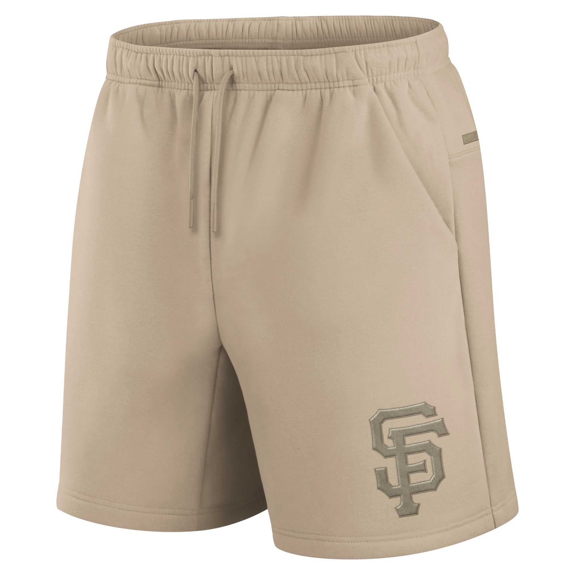 Short unisexe Fanatics kaki San Francisco Giants Elements en polaire super doux